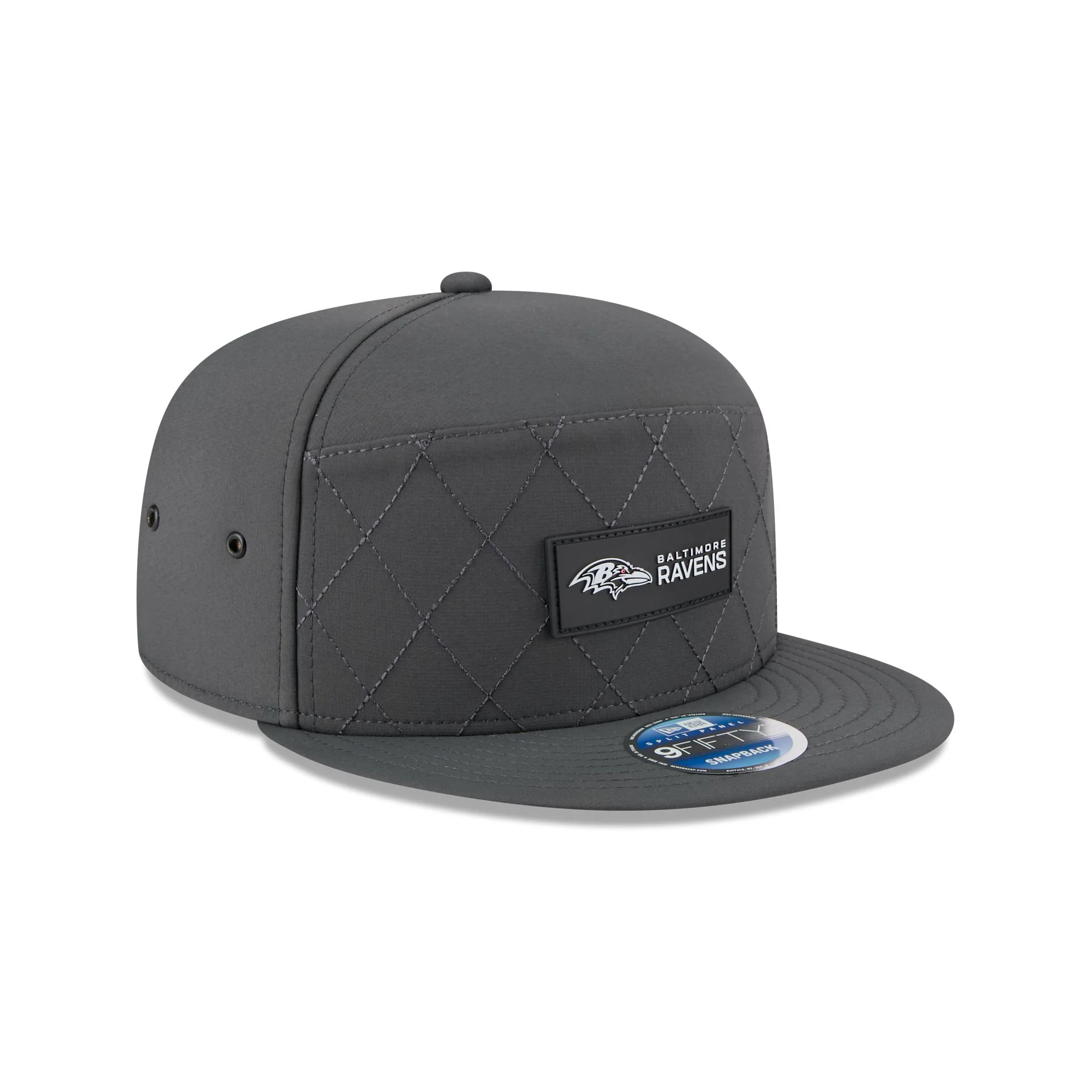 Baltimore Ravens 2025 Sideline Cold Weather Steel Clouds Split Panel 9FIFTY Snapback Hat - Image 3