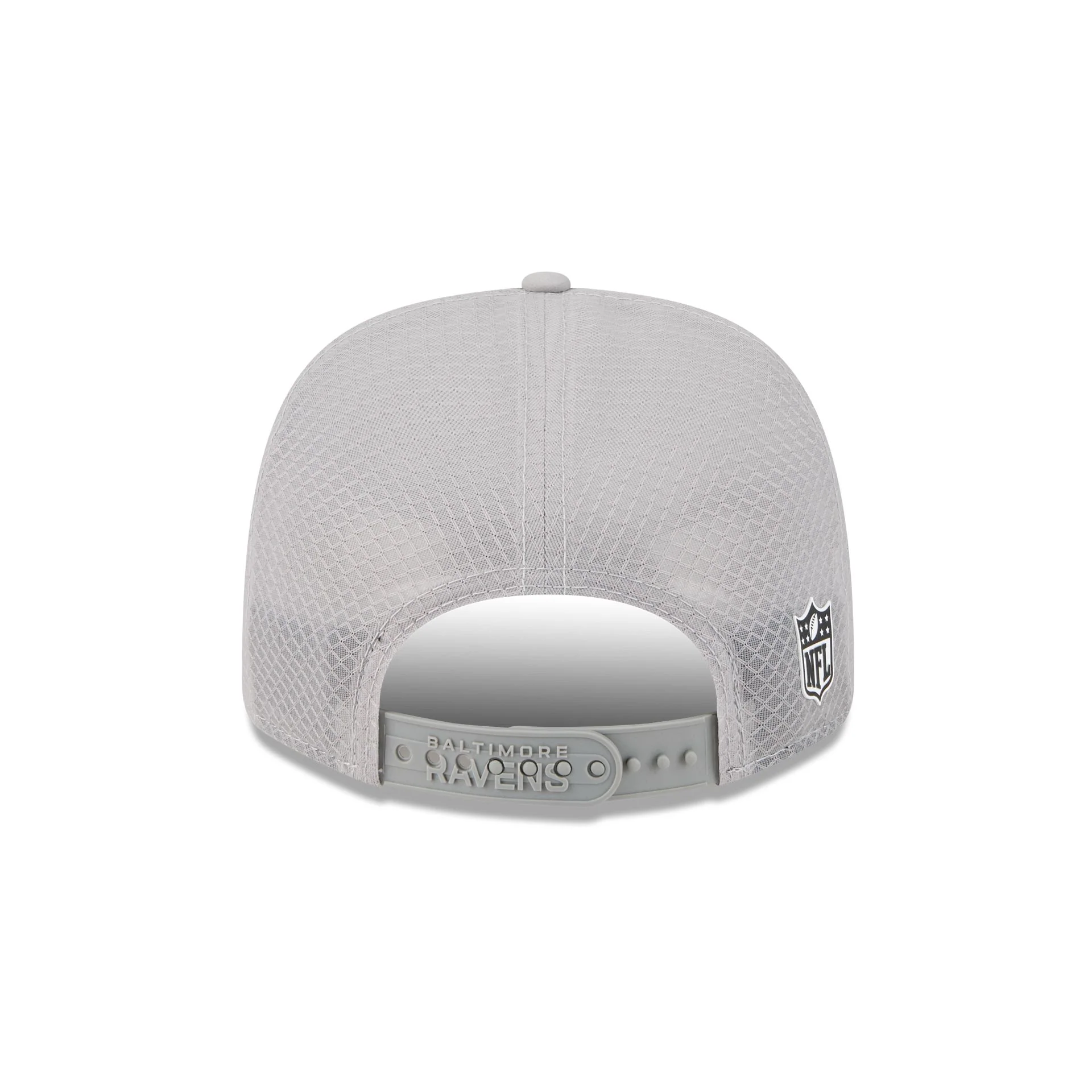 Baltimore Ravens 2025 Sideline Hot Weather Gray 9SEVENTY Trucker Hat - Image 6