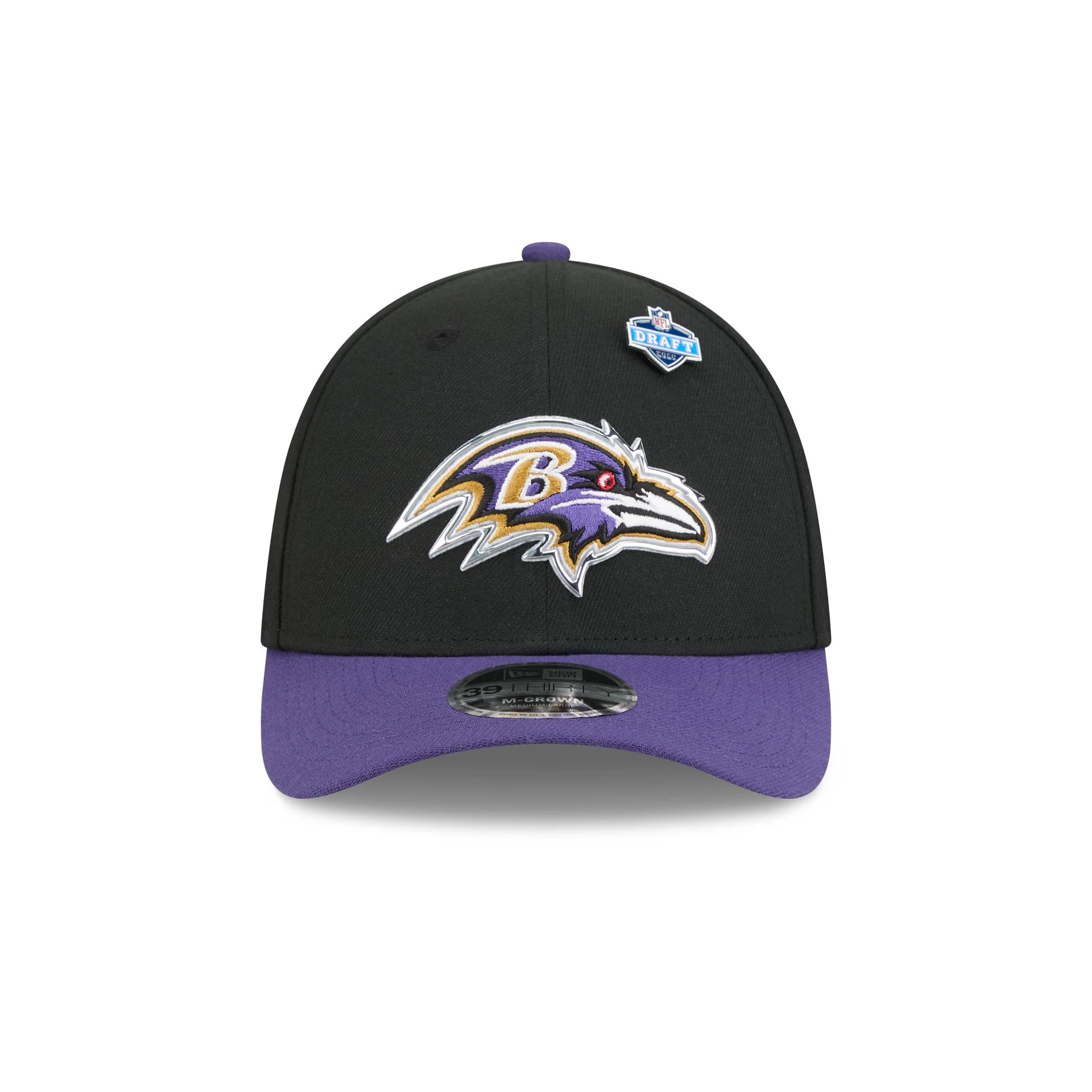 Baltimore Ravens 2026 Draft 39THIRTY M-Crown Stretch Fit Hat - Image 2