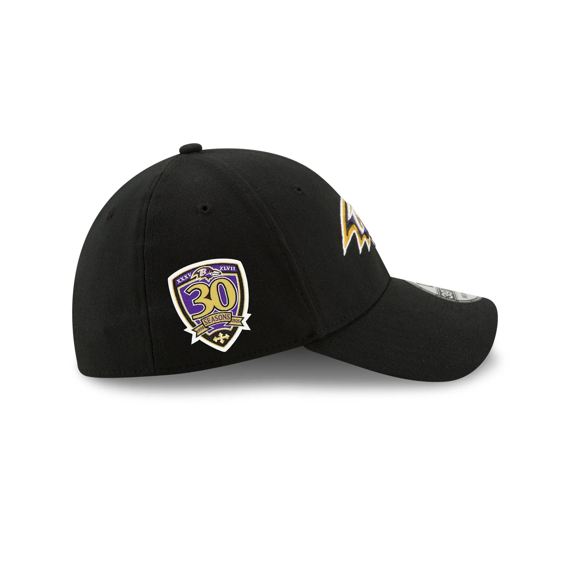 Baltimore Ravens 30th Anniversary 39THIRTY Stretch Fit Hat - Image 4