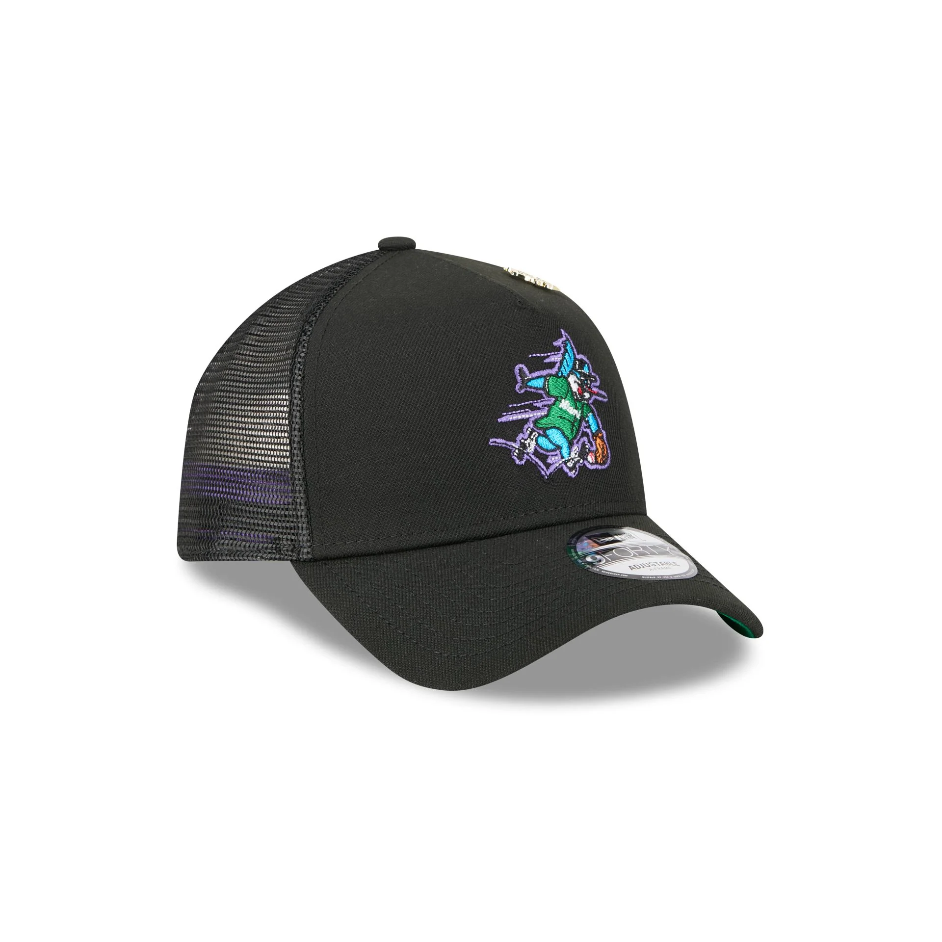 Big League Chew x Miami Marlins 9FORTY A-Frame Trucker Hat - Image 3