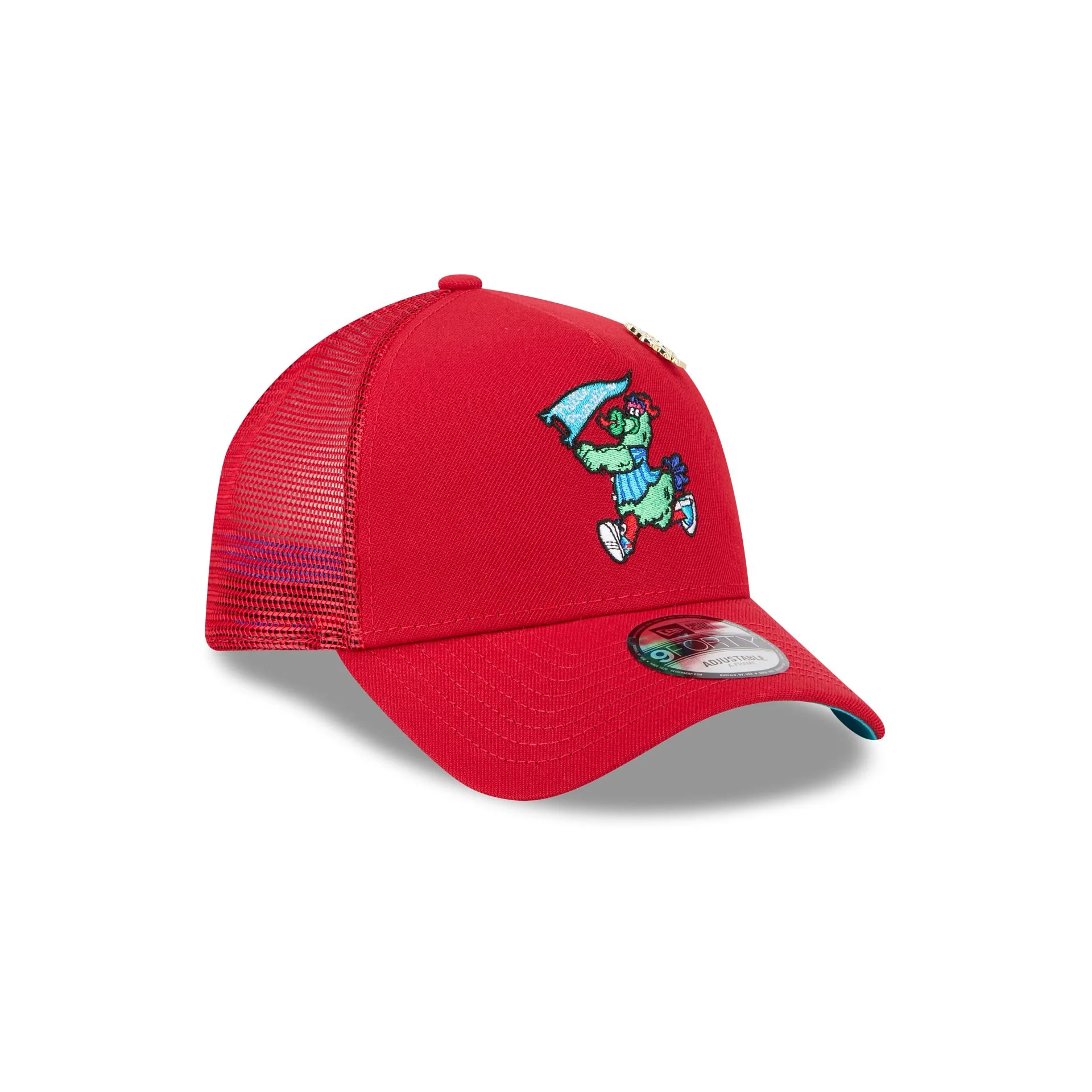 Big League Chew x Philadelphia Phillies 9FORTY A-Frame Trucker Hat - Image 3
