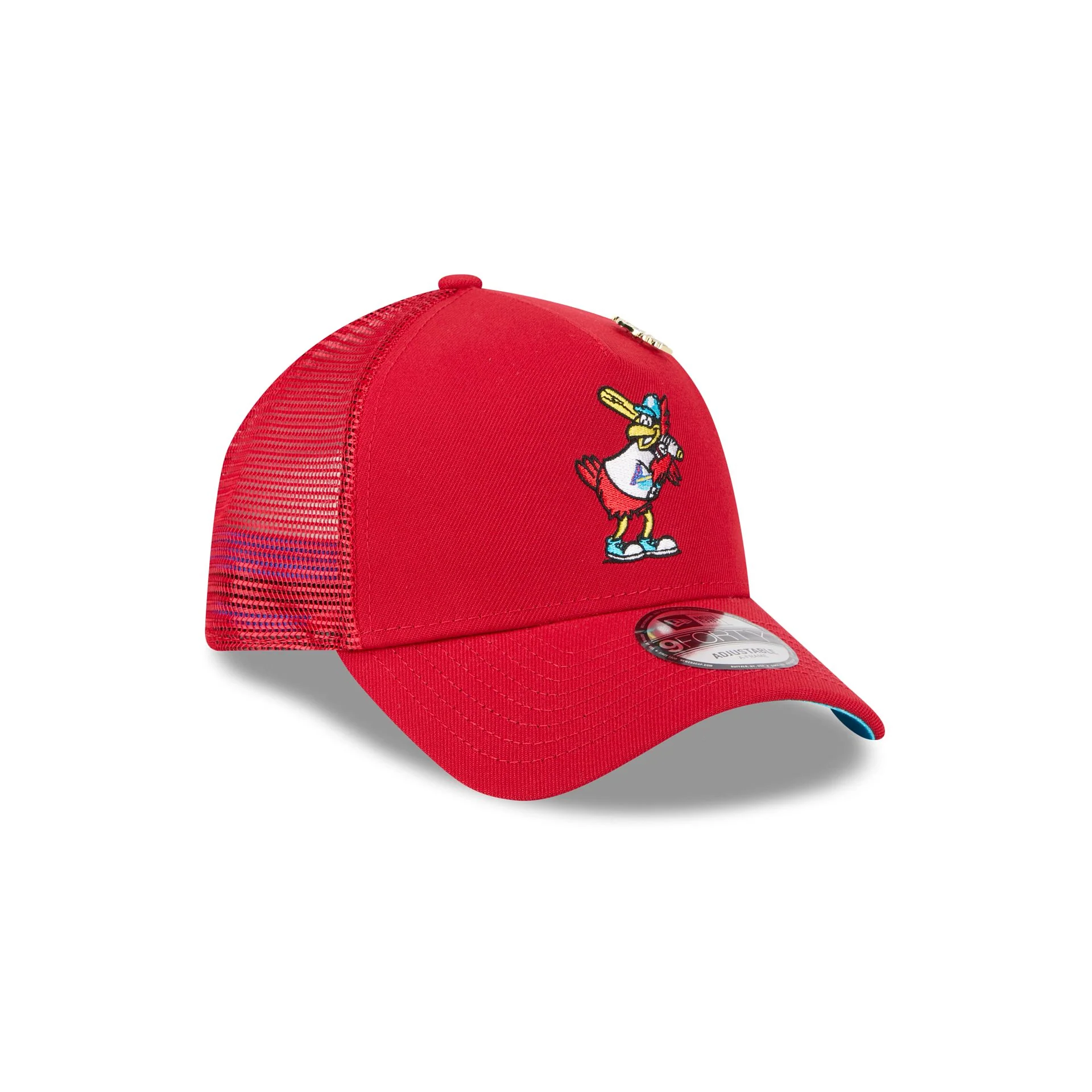 Big League Chew x St. Louis Cardinals 9FORTY A-Frame Trucker Hat - Image 3