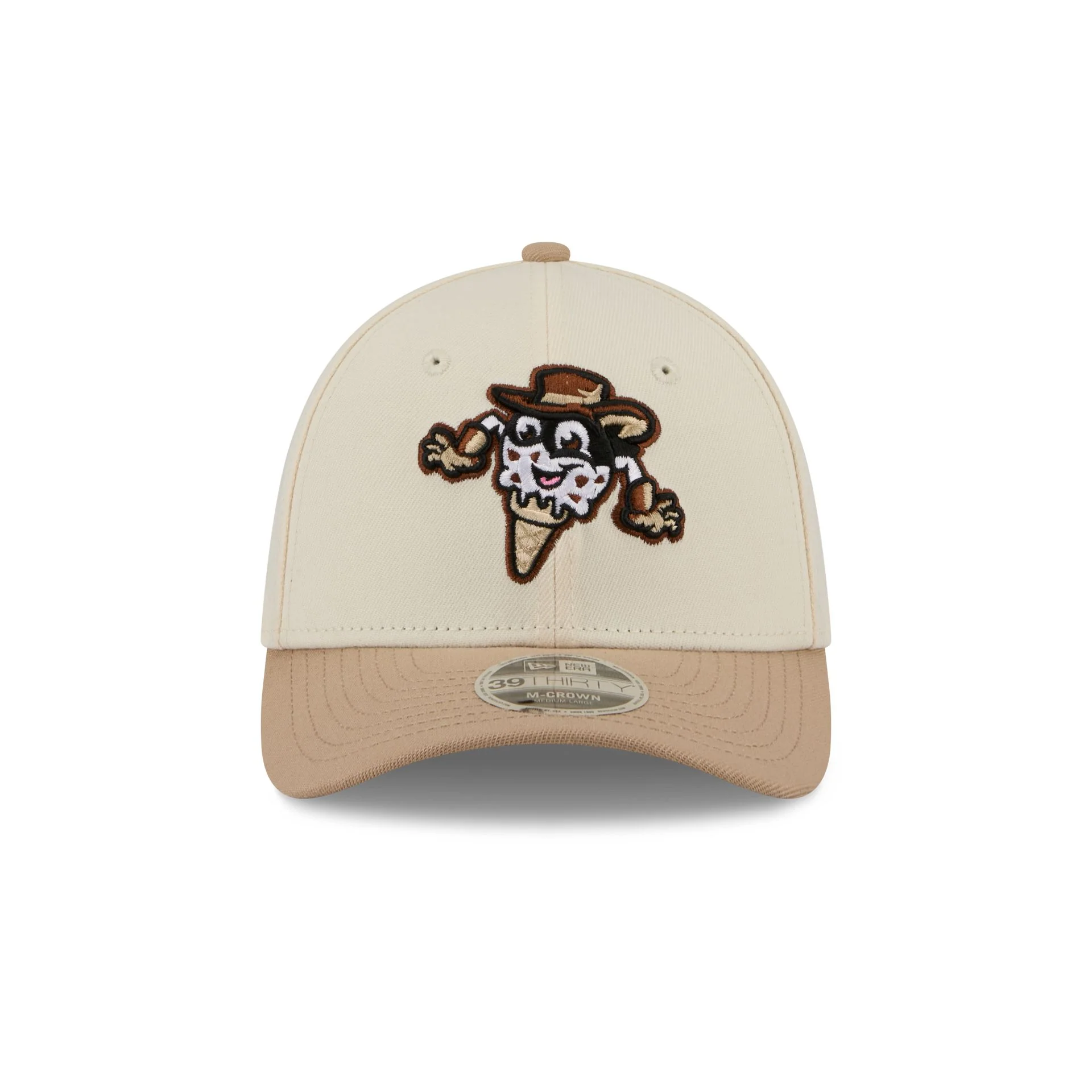 Binghamton Rumble Ponies Theme Night Beige 39THIRTY M-Crown Stretch Fit Hat - Image 2