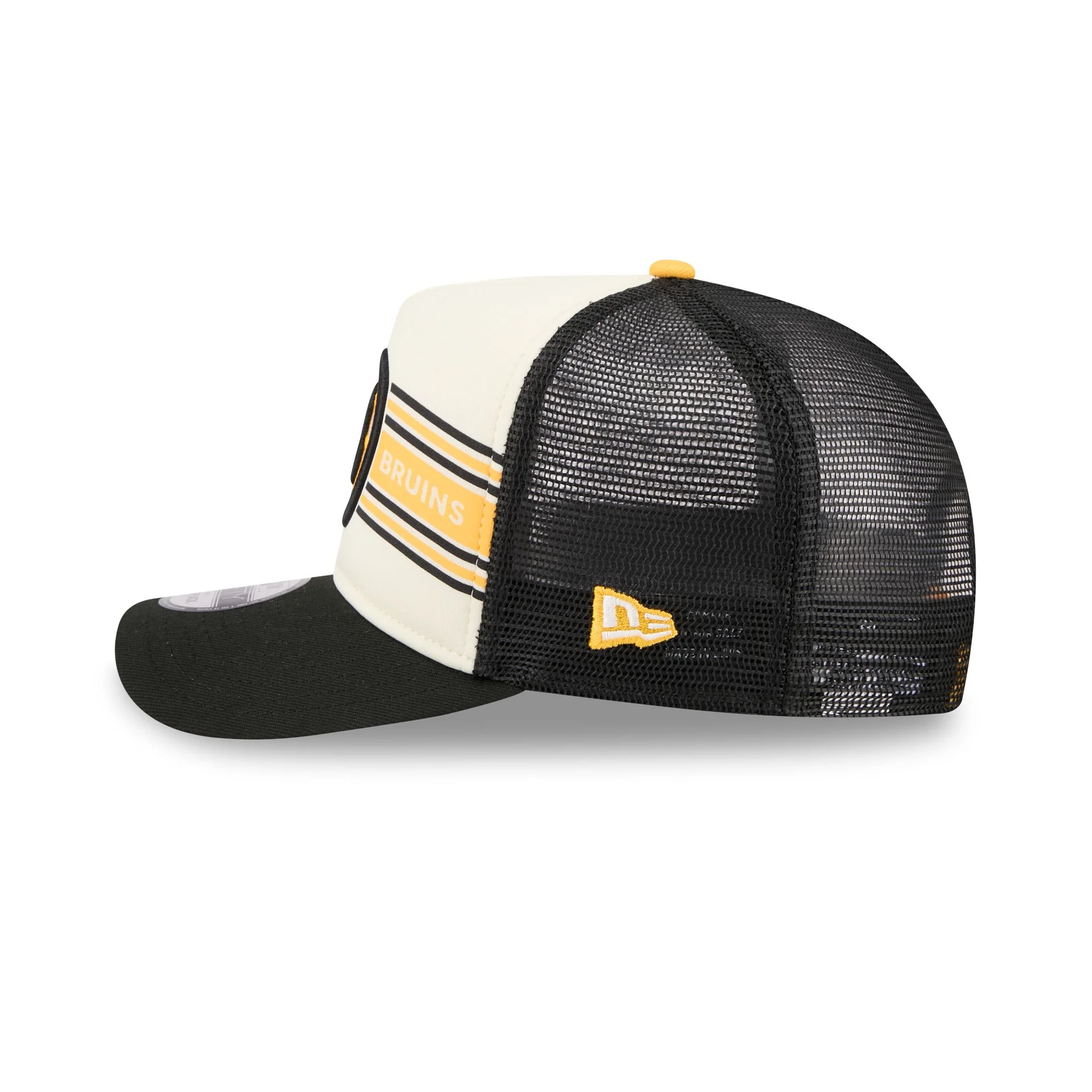 Boston Bruins Banner 9FIFTY A-Frame Trucker Hat - Image 4
