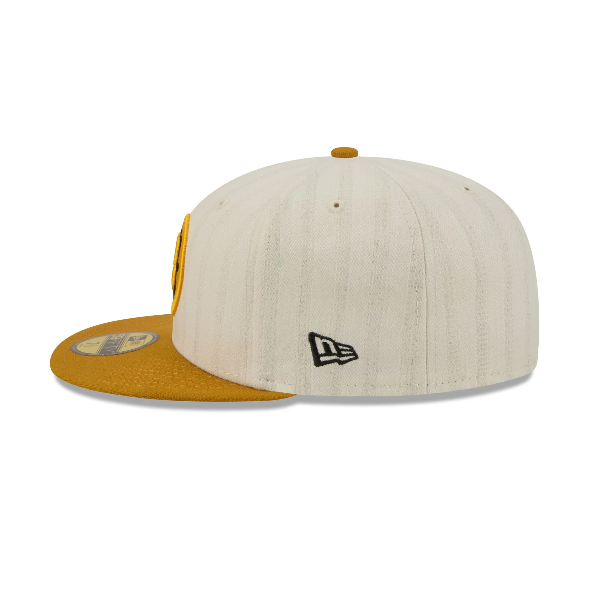 Boston Bruins Chrome Herringbone 59FIFTY Fitted Hat - Image 5