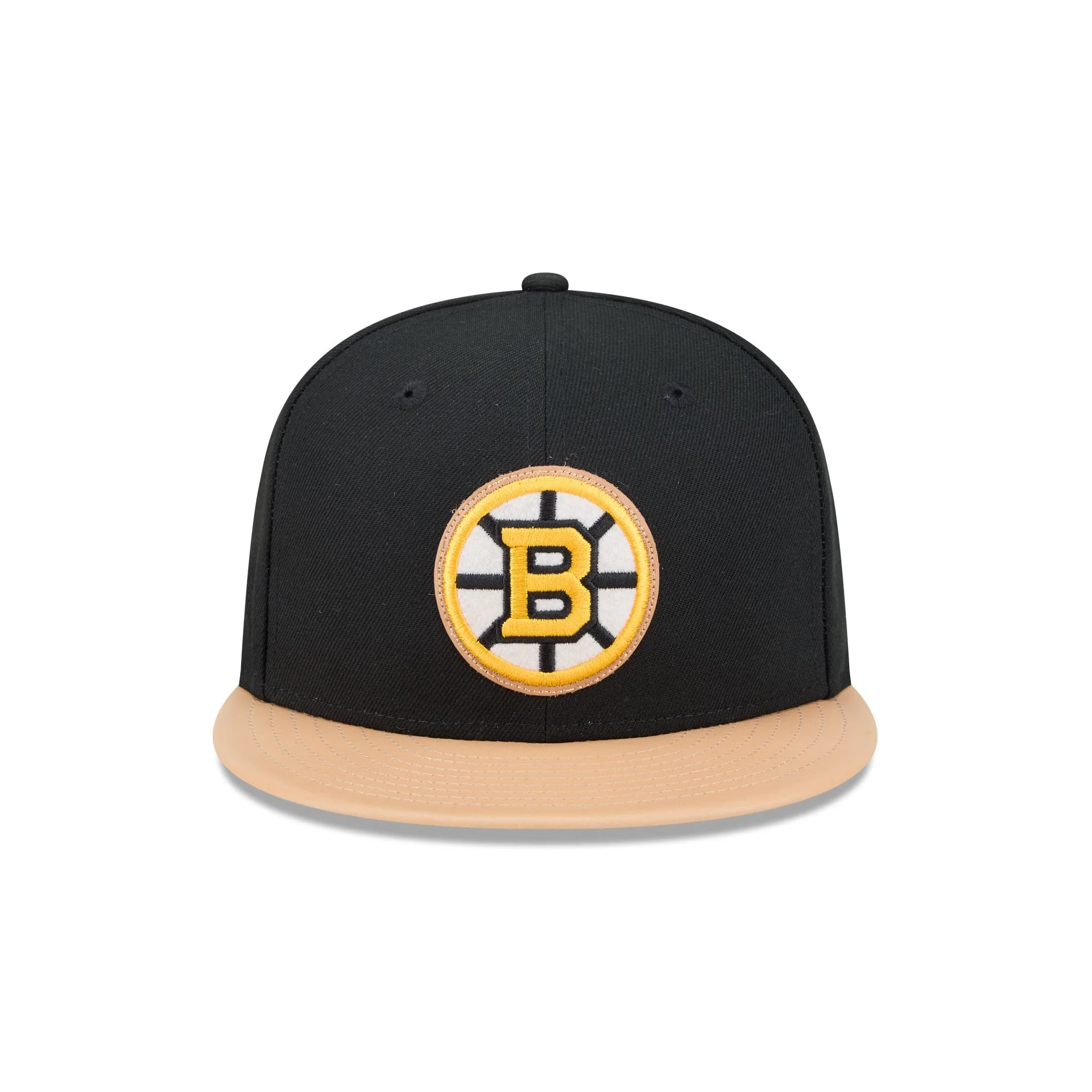 Boston Bruins Leather Visor 59FIFTY Fitted Hat - Image 2