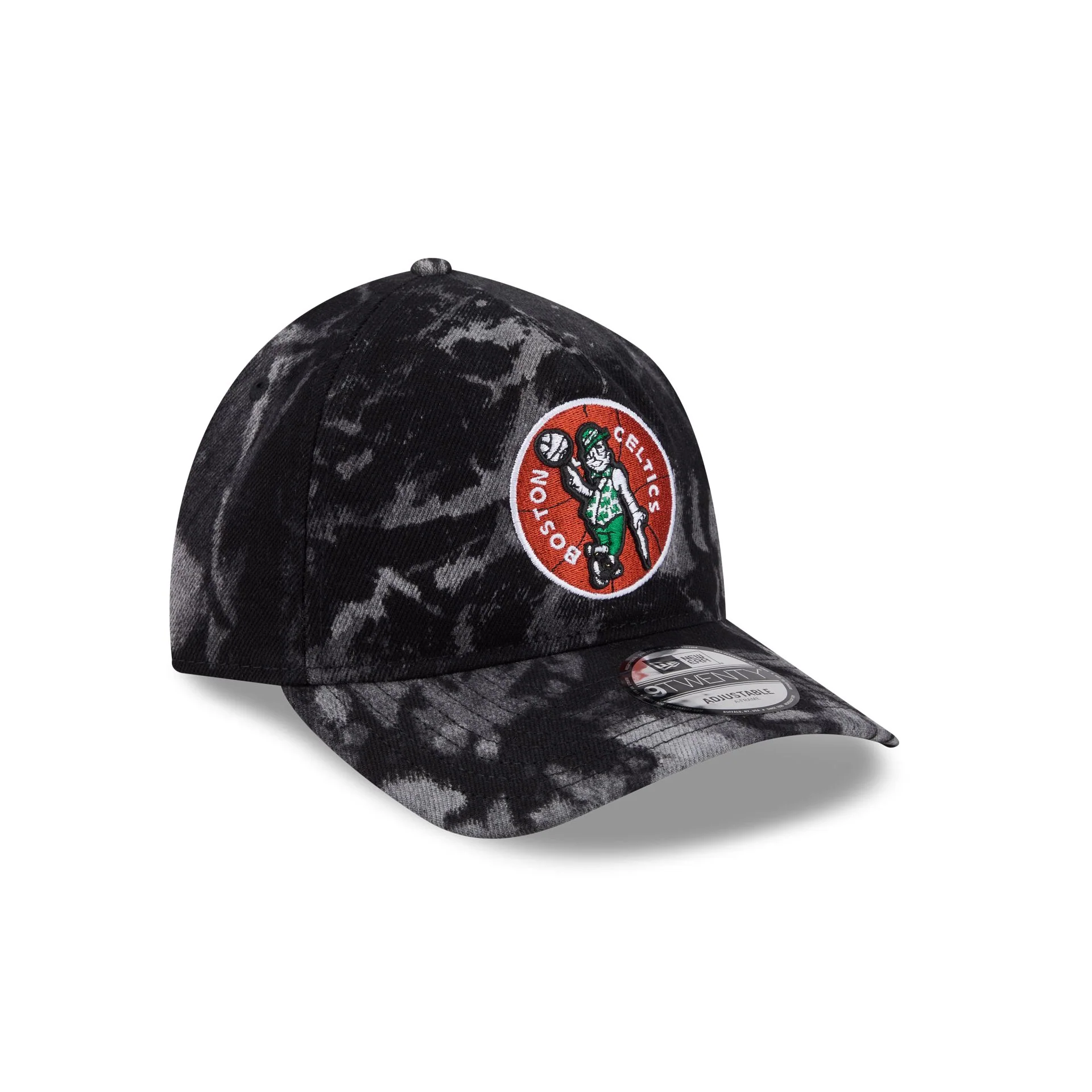 Boston Celtics Bleached Denim 9TWENTY A-Frame Adjustable Hat - Image 3