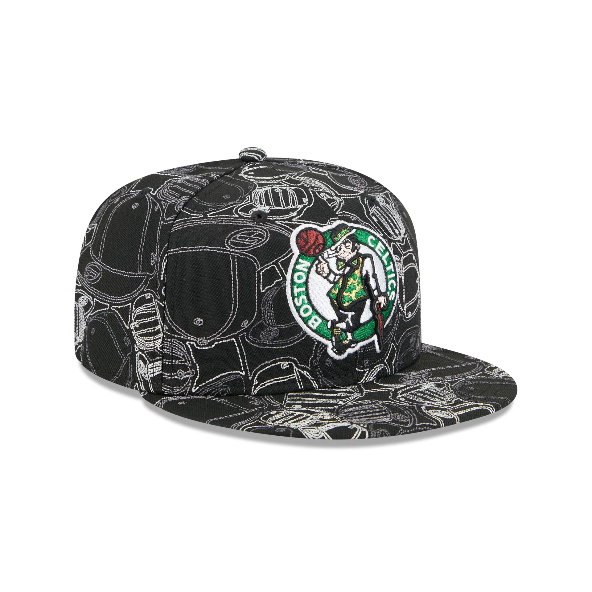 Boston Celtics Cap Scramble 59FIFTY Fitted Hat - Image 3