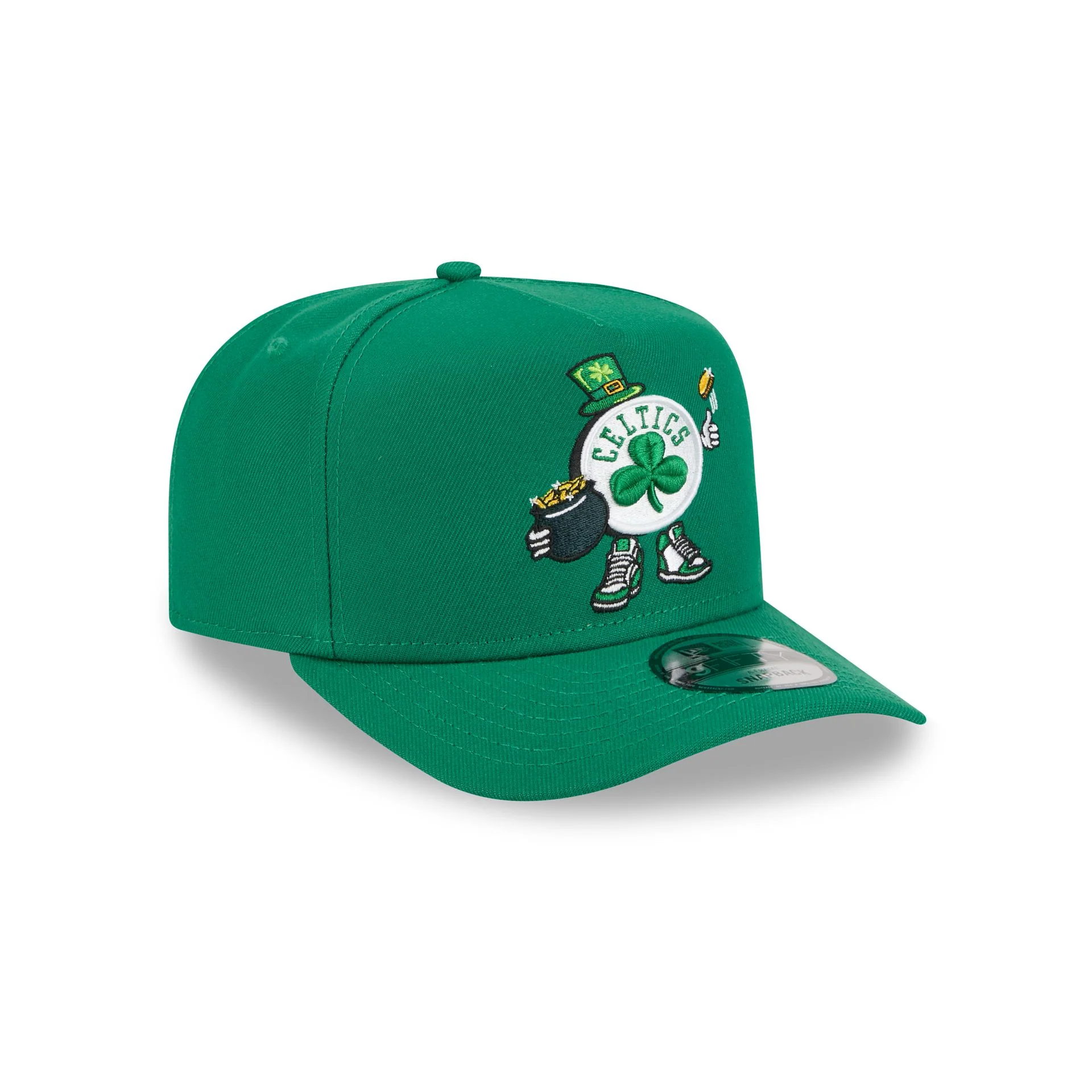 Boston Celtics Cartoon 9FIFTY A-Frame Snapback Hat - Image 3