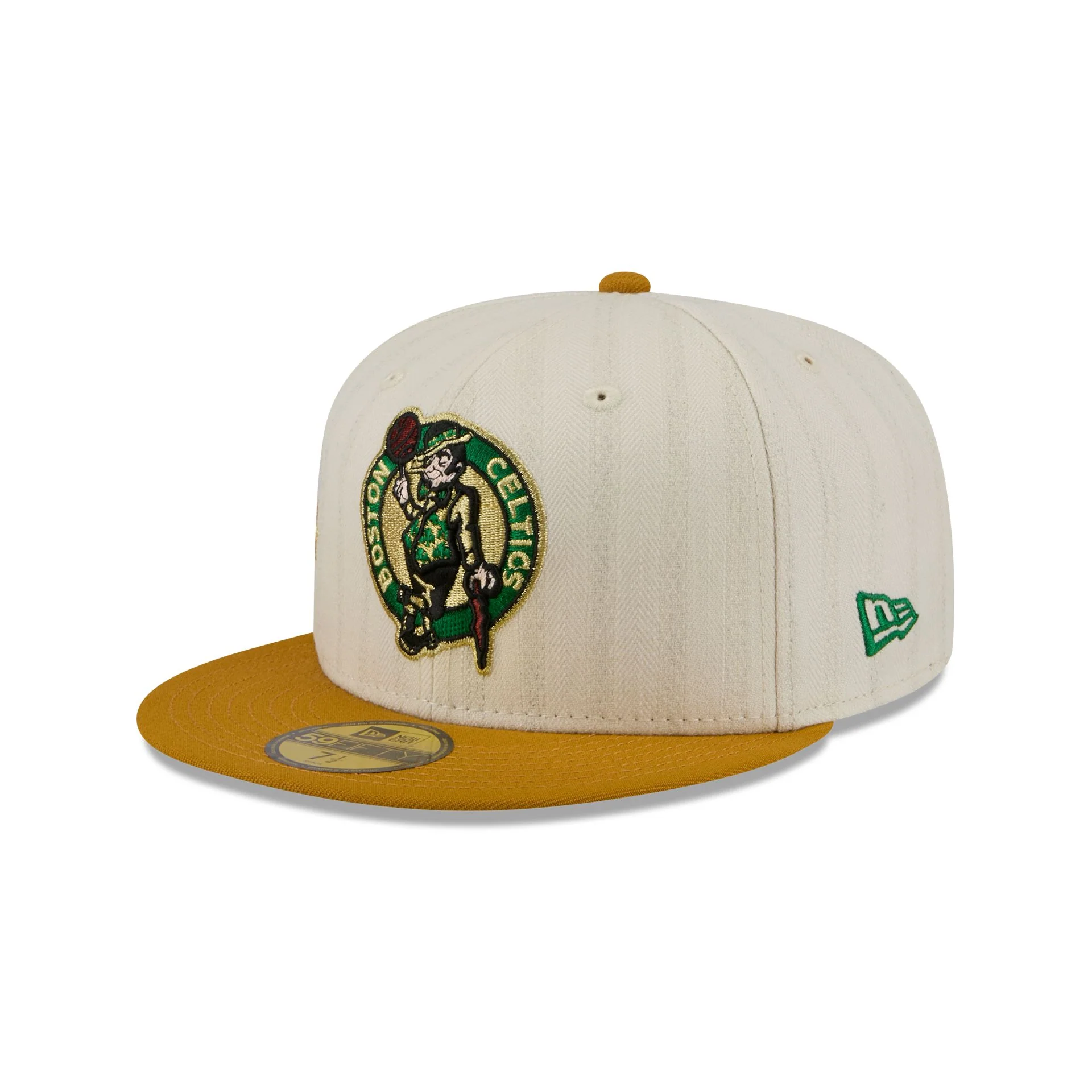 Boston Celtics Chrome Herringbone 59FIFTY Fitted Hat - Image 3
