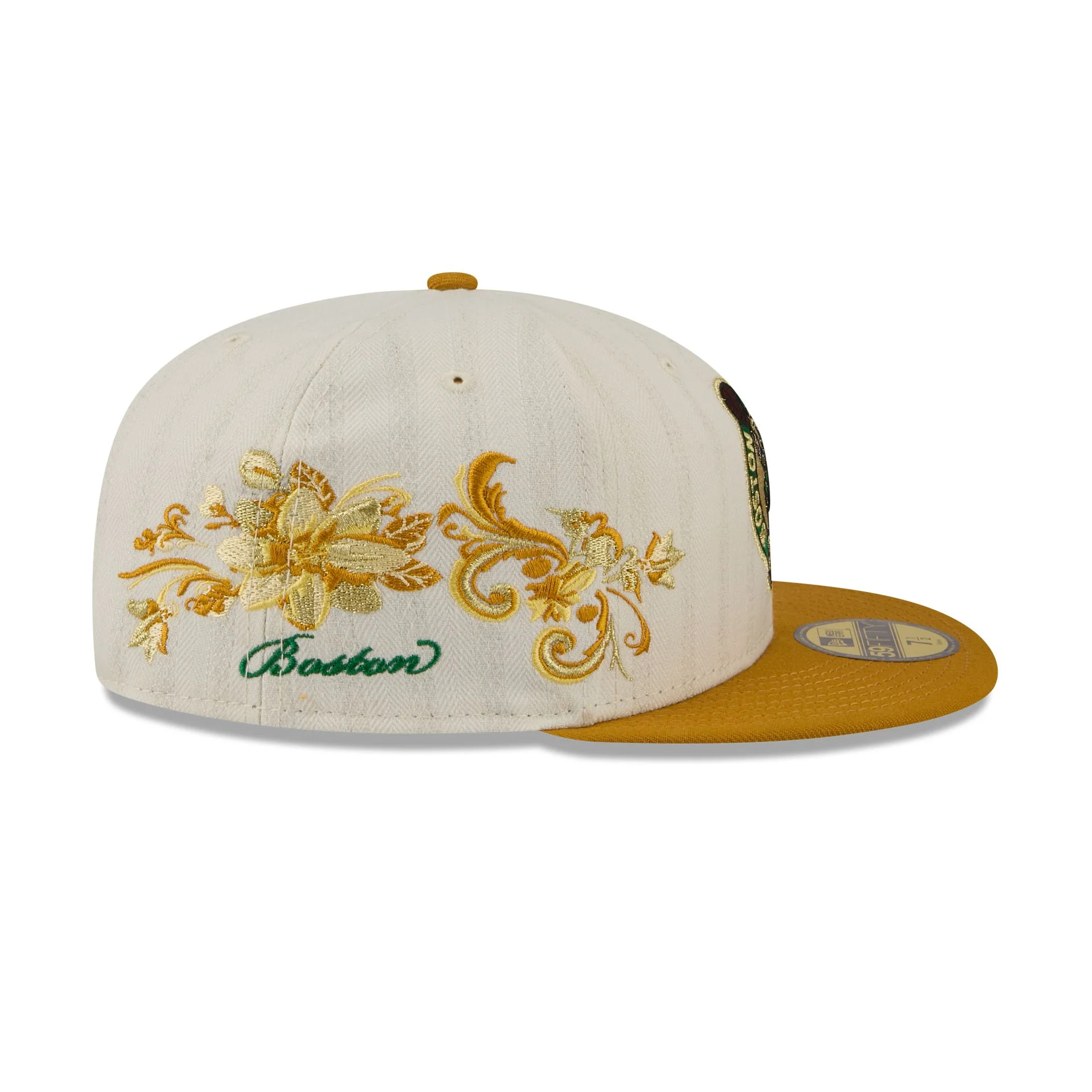 Boston Celtics Chrome Herringbone 59FIFTY Fitted Hat - Image 4