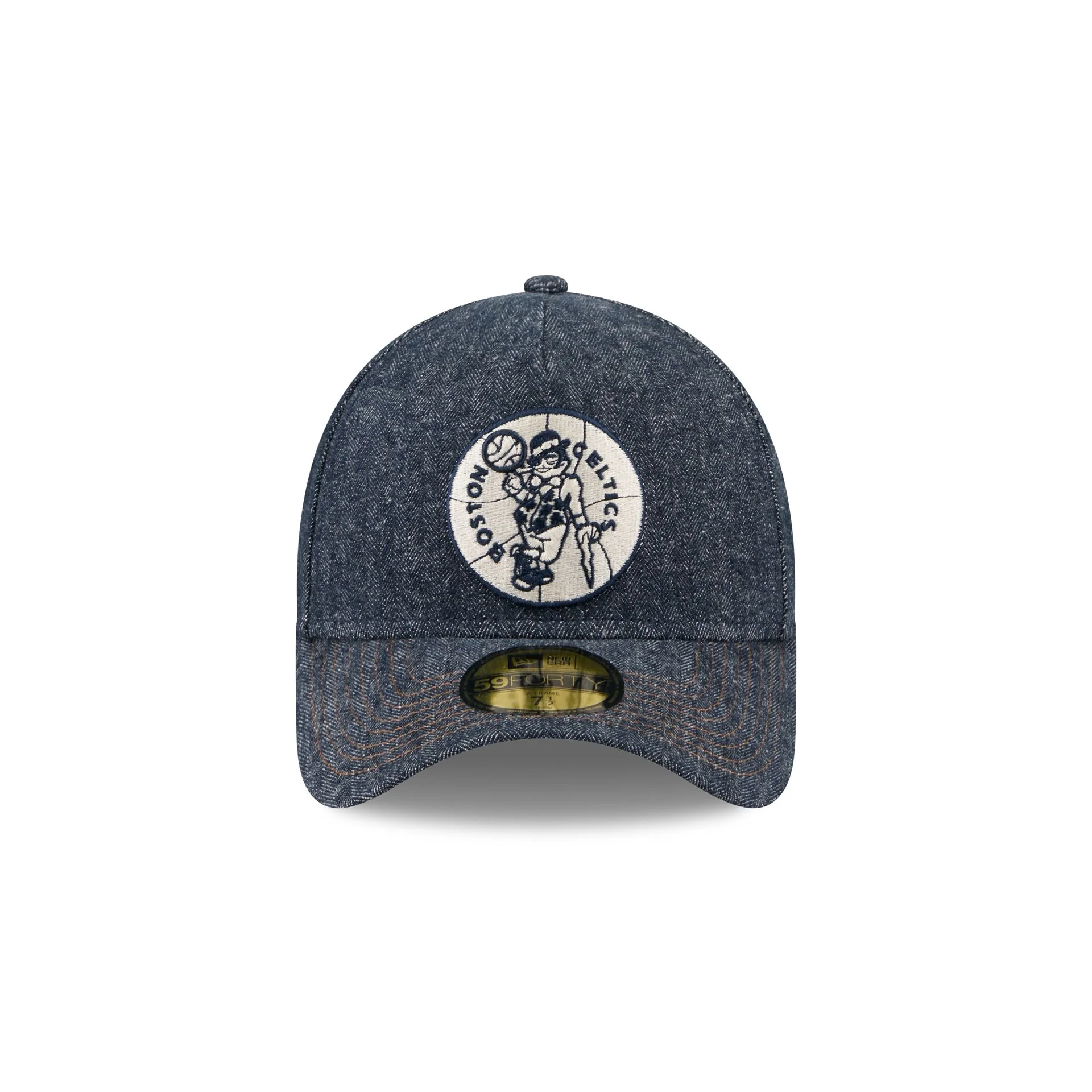 Boston Celtics Denim 59FORTY A-Frame Fitted Hat - Image 2