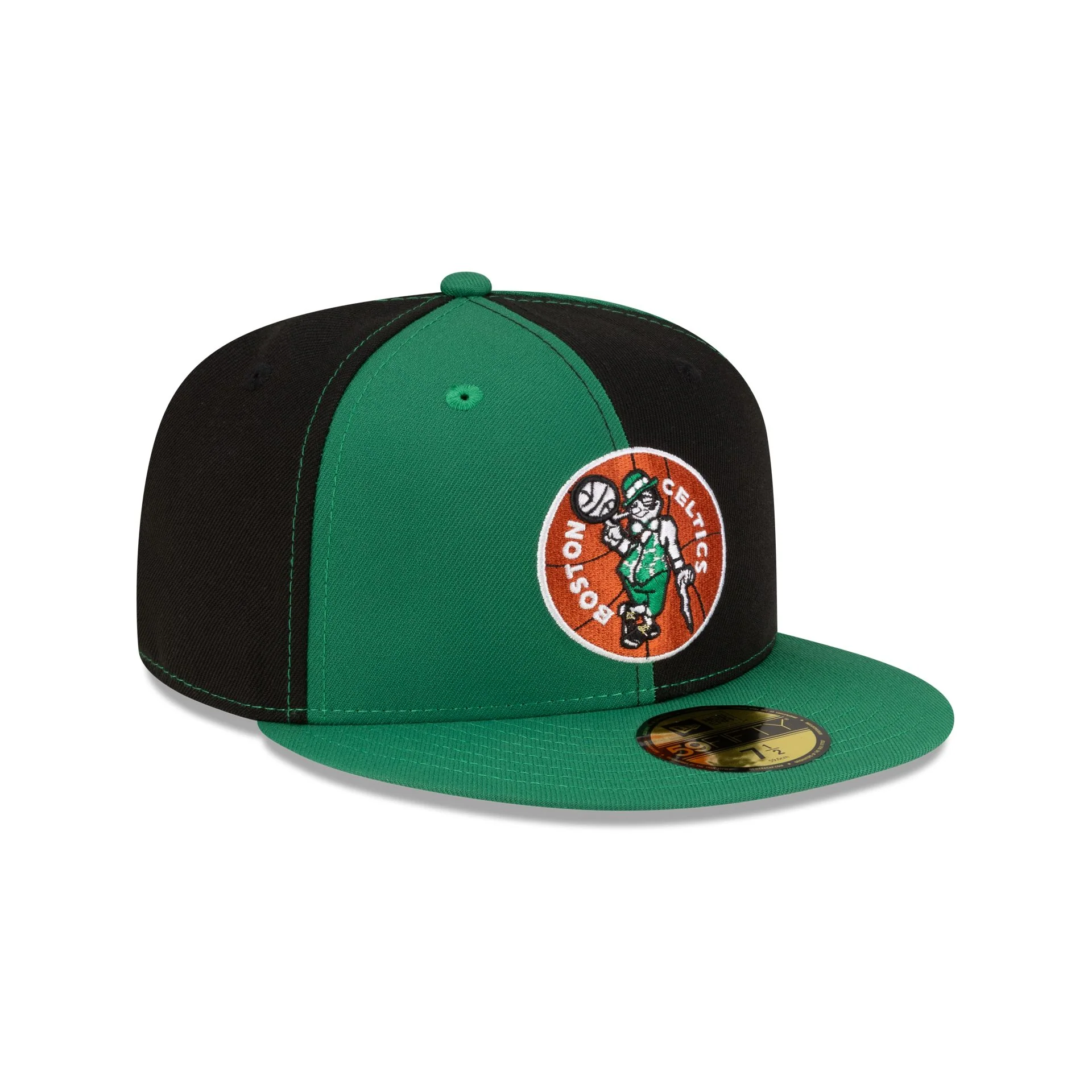 Boston Celtics Hardwood Classics 80s Pinwheel 59FIFTY Fitted Hat - Image 3