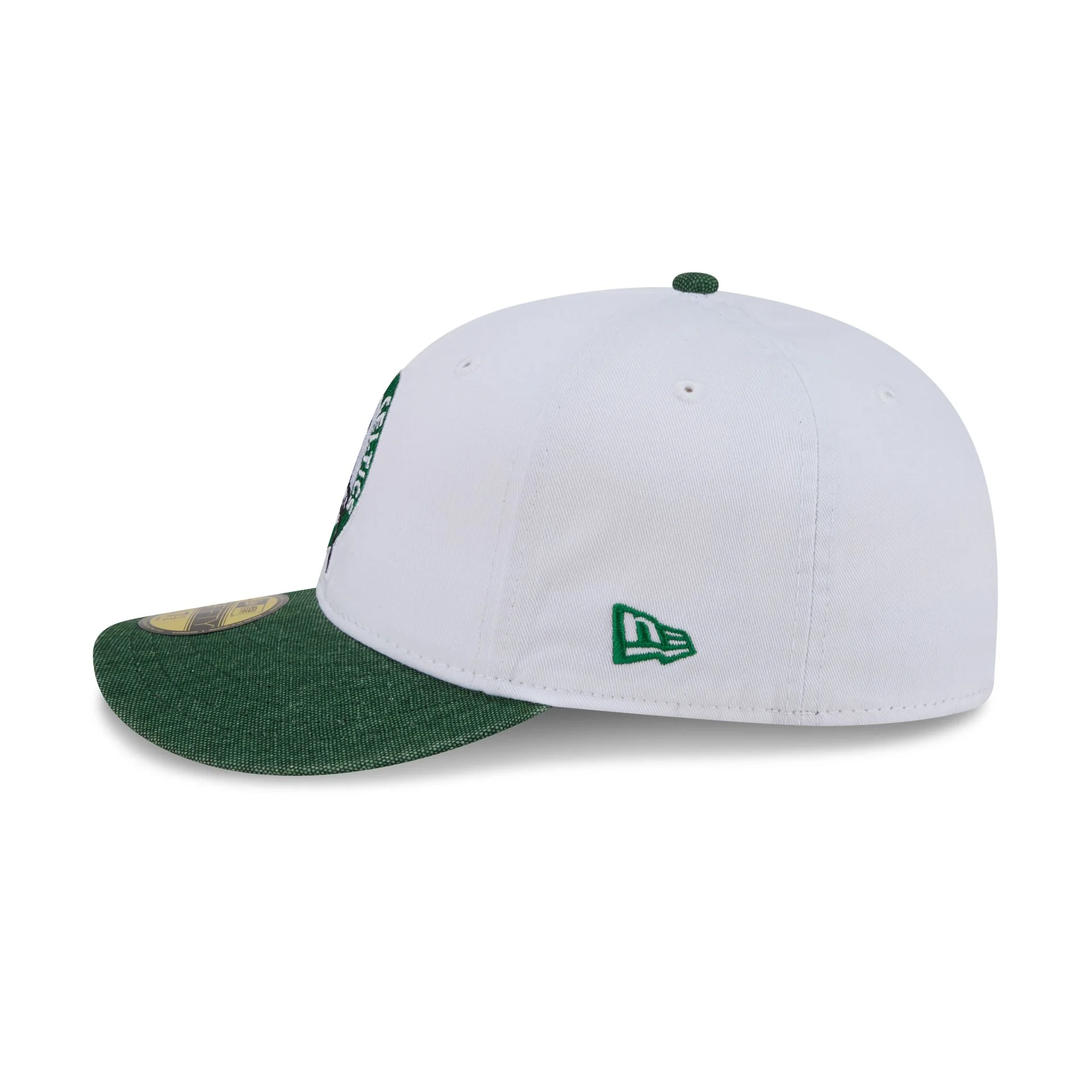 Boston Celtics Hardwood Classics Diamond Stitch White 59FIFTY Fitted Hat - Image 5