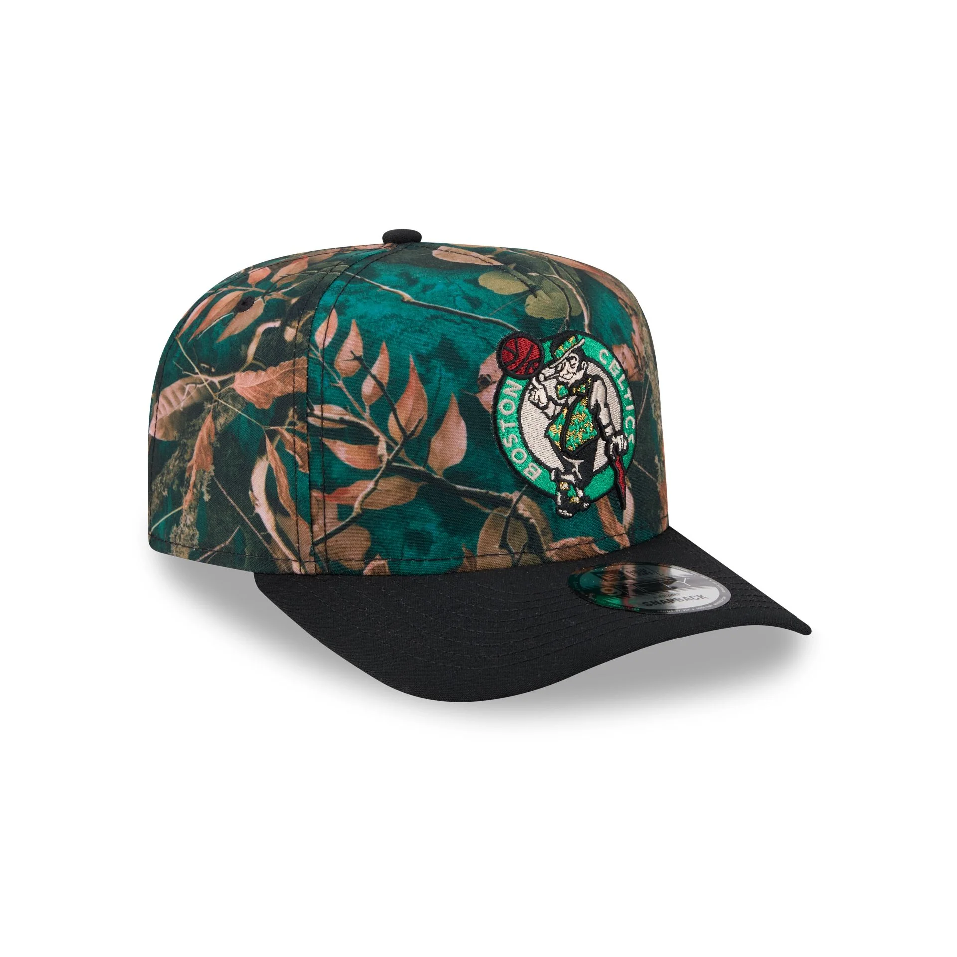 Boston Celtics Leaves 9FIFTY A-Frame Snapback Hat - Image 3