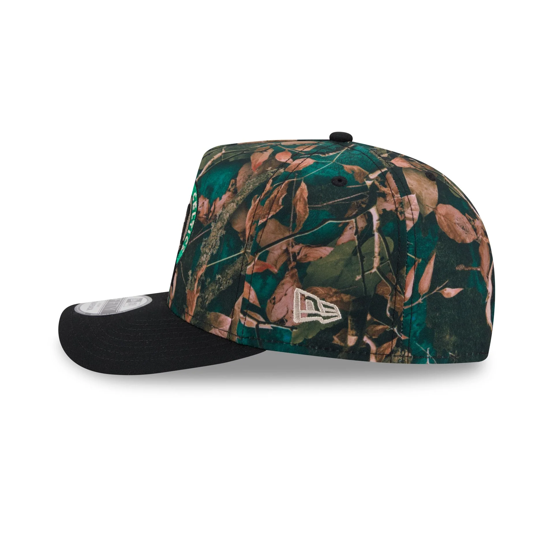 Boston Celtics Leaves 9FIFTY A-Frame Snapback Hat - Image 4