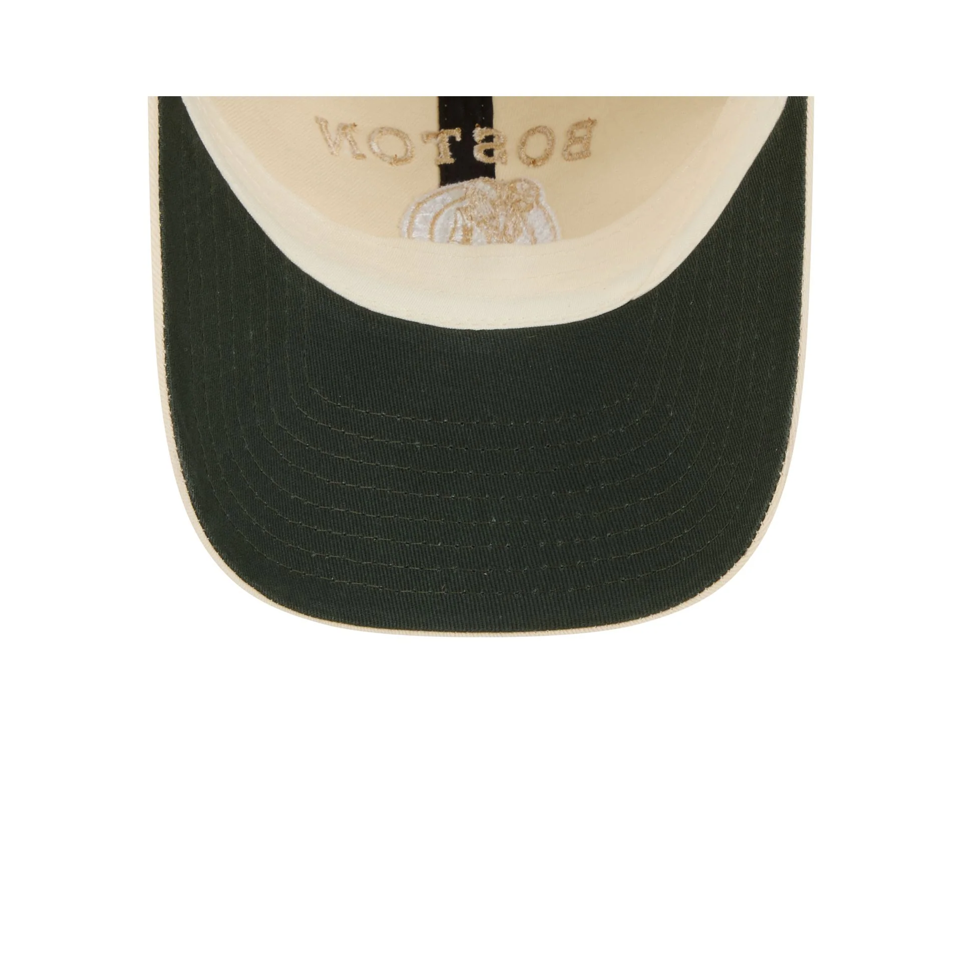 Boston Celtics Team Logo Cream Casual Classic Adjustable Hat - Image 7