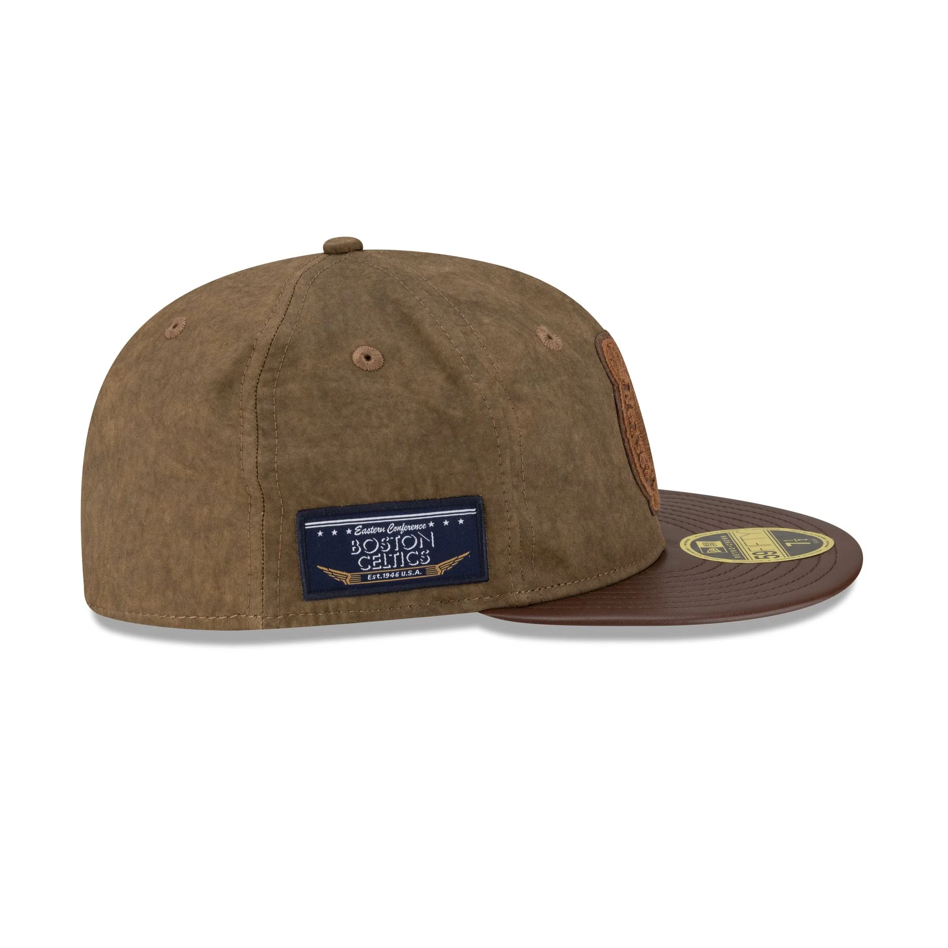 Boston Celtics Utility Linen Retro Crown 59FIFTY Fitted Hat - Image 4