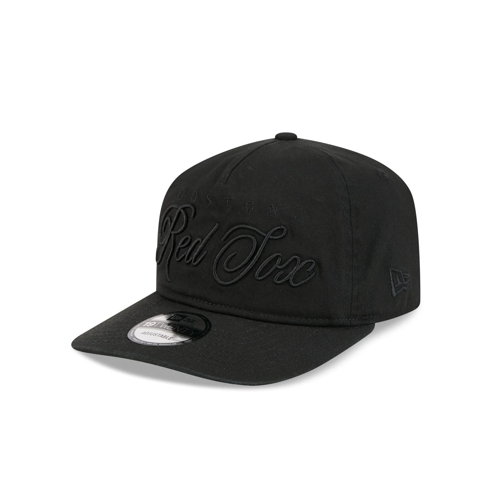 Boston Red Sox All Black Scripted 19TWENTY Adjustable Hat - Image 3