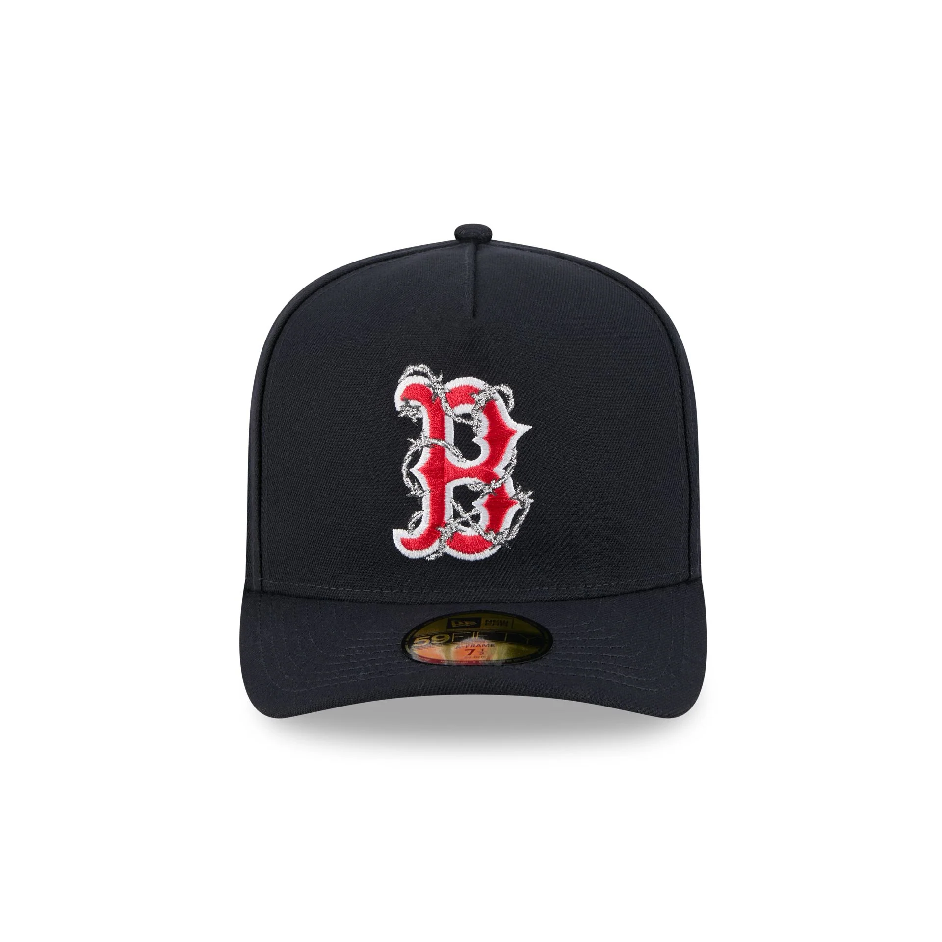 Boston Red Sox Barbed Wire 59FIFTY A-Frame Fitted Hat - Image 2