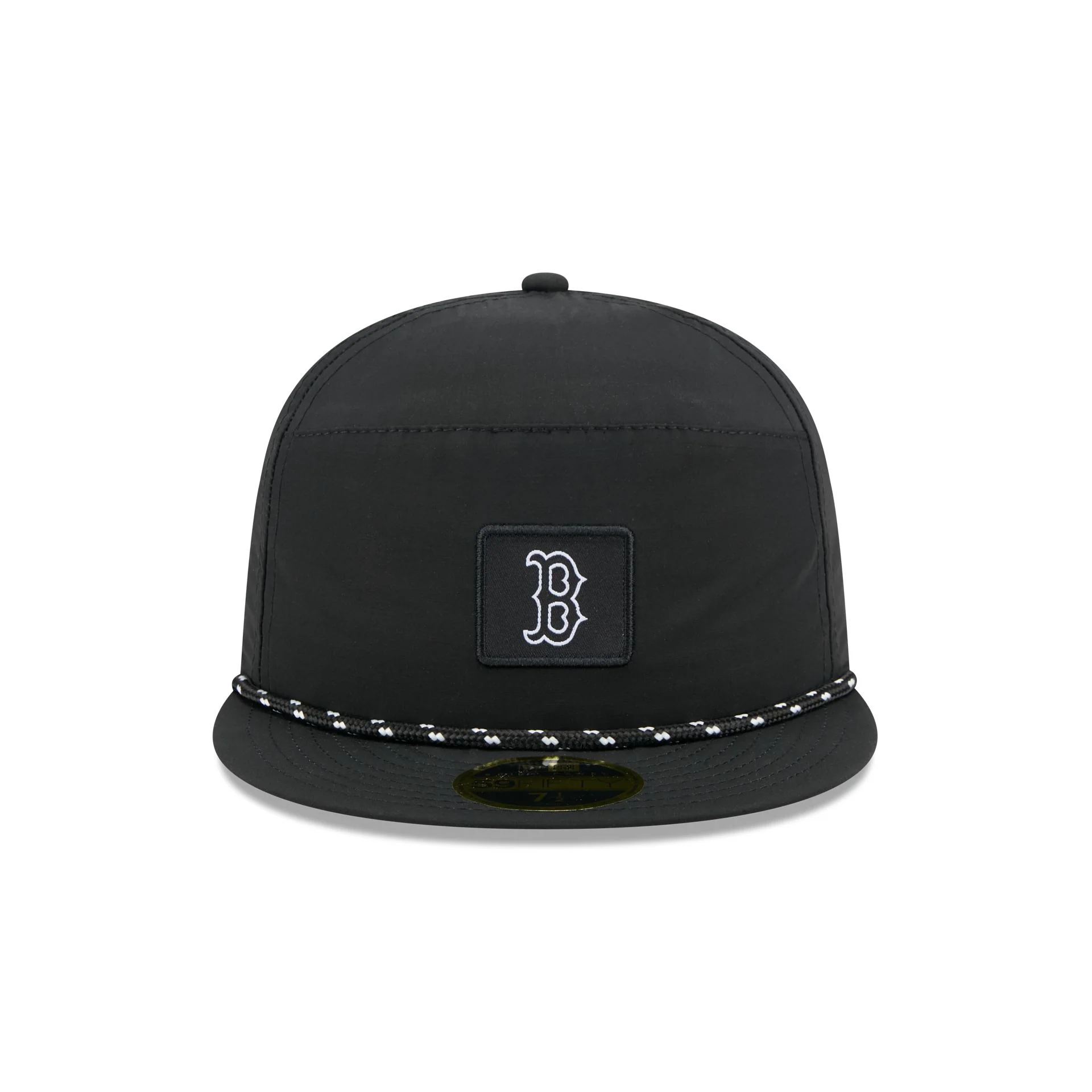 Boston Red Sox Black Poly Rope Split Panel 59FIFTY Fitted Hat - Image 2