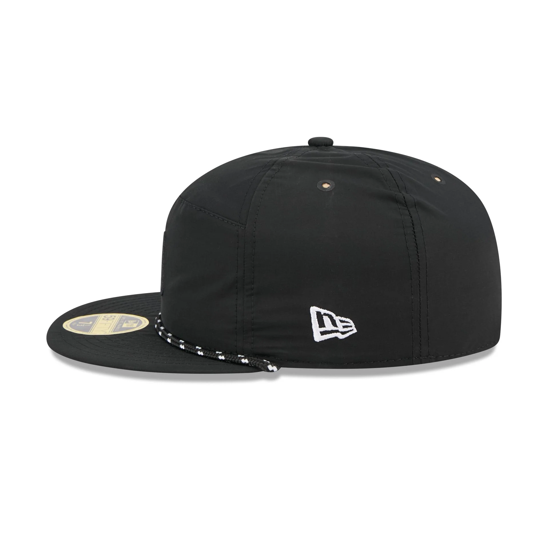Boston Red Sox Black Poly Rope Split Panel 59FIFTY Fitted Hat - Image 4