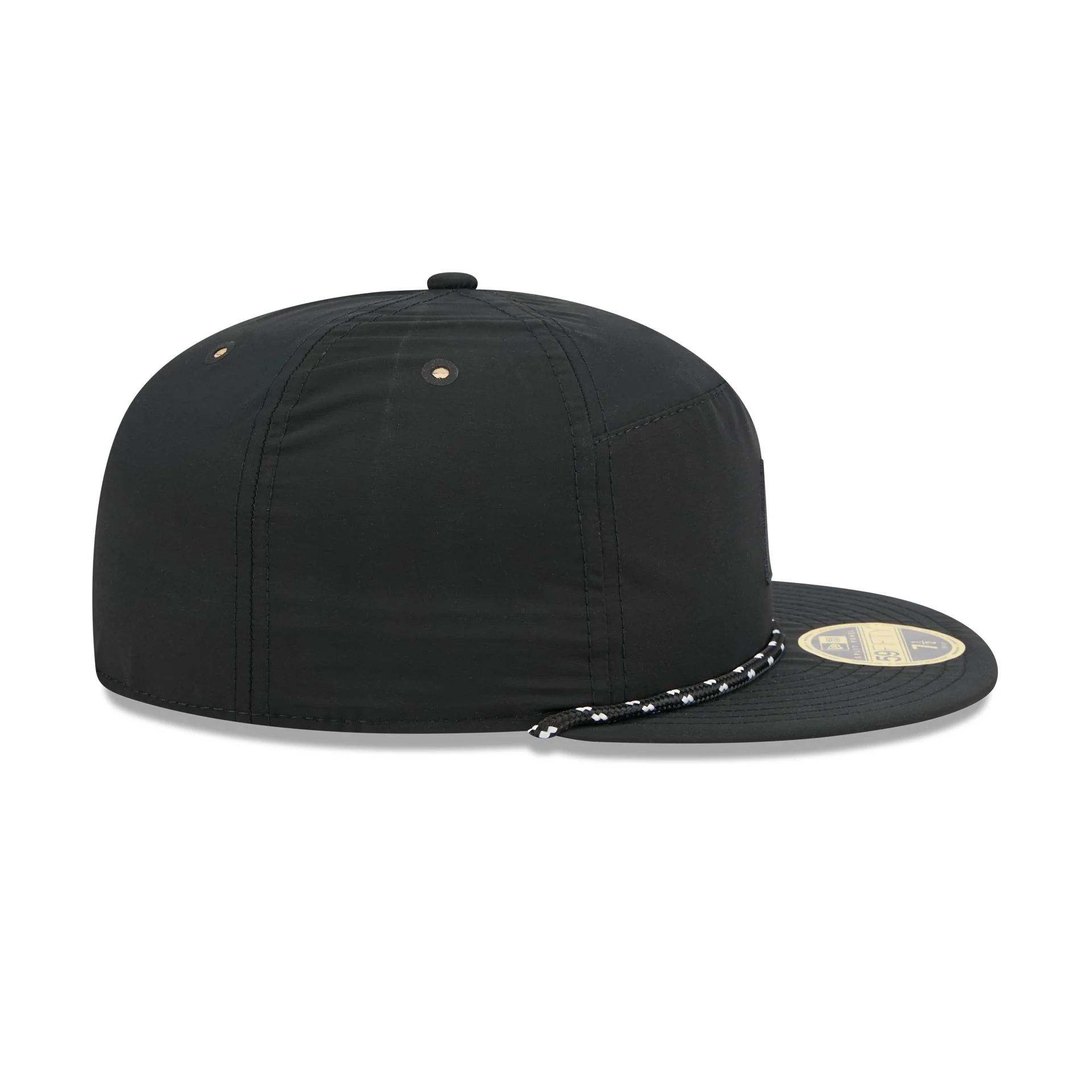 Boston Red Sox Black Poly Rope Split Panel 59FIFTY Fitted Hat - Image 5