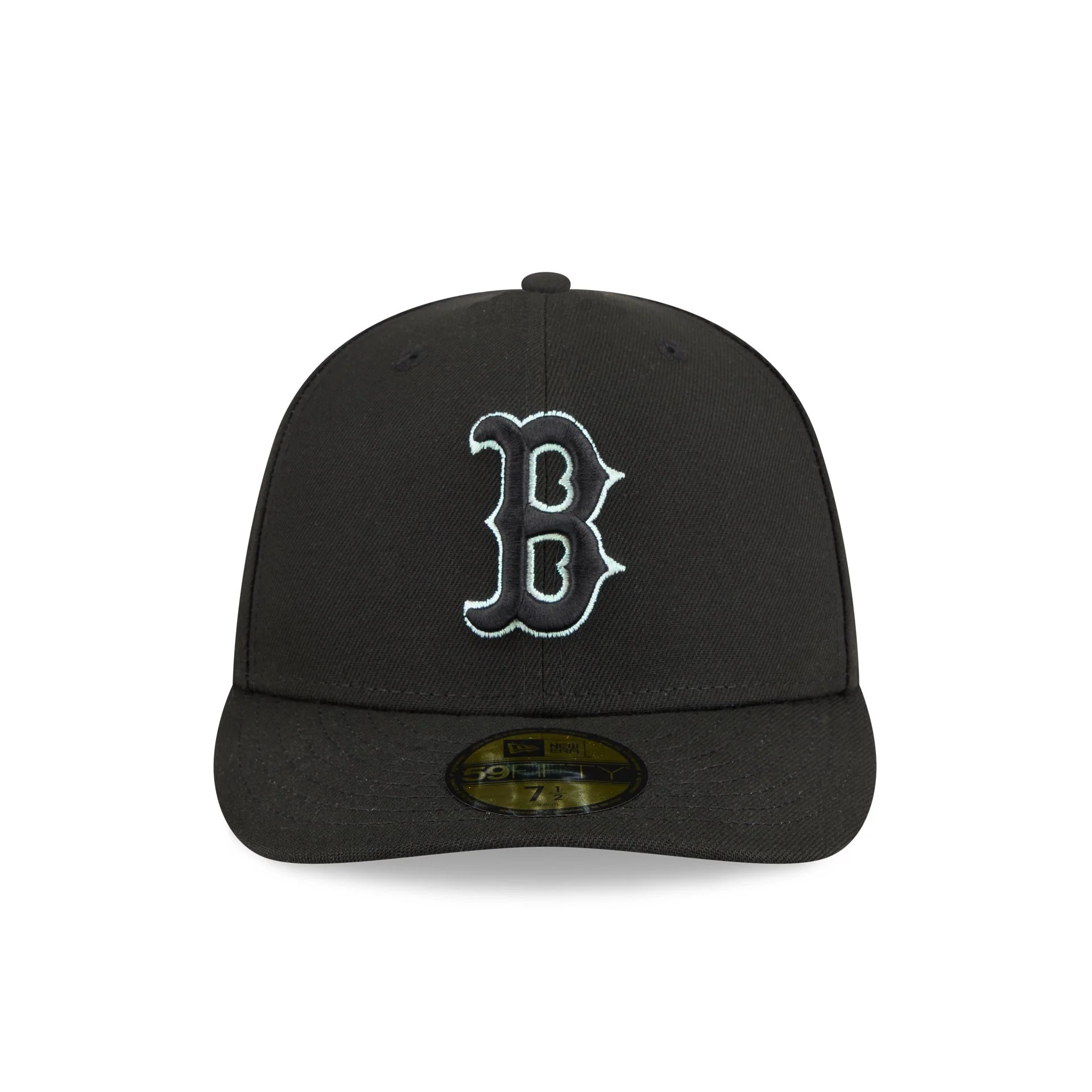 Boston Red Sox Black Pre-Curve 59FIFTY Fitted Hat - Image 2