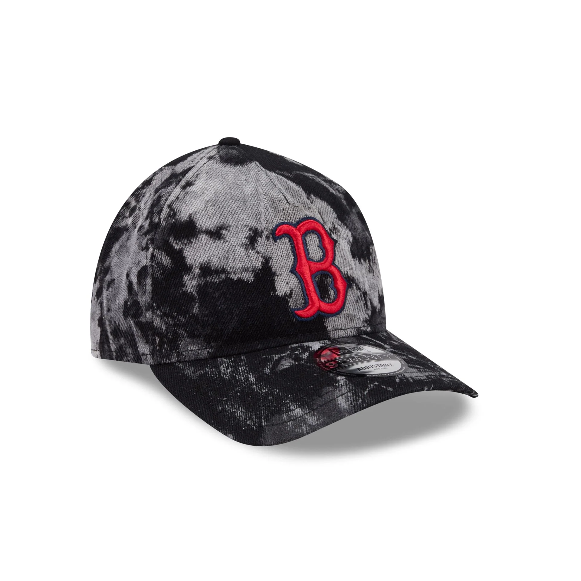 Boston Red Sox Bleached Denim 9TWENTY A-Frame Adjustable Hat - Image 3