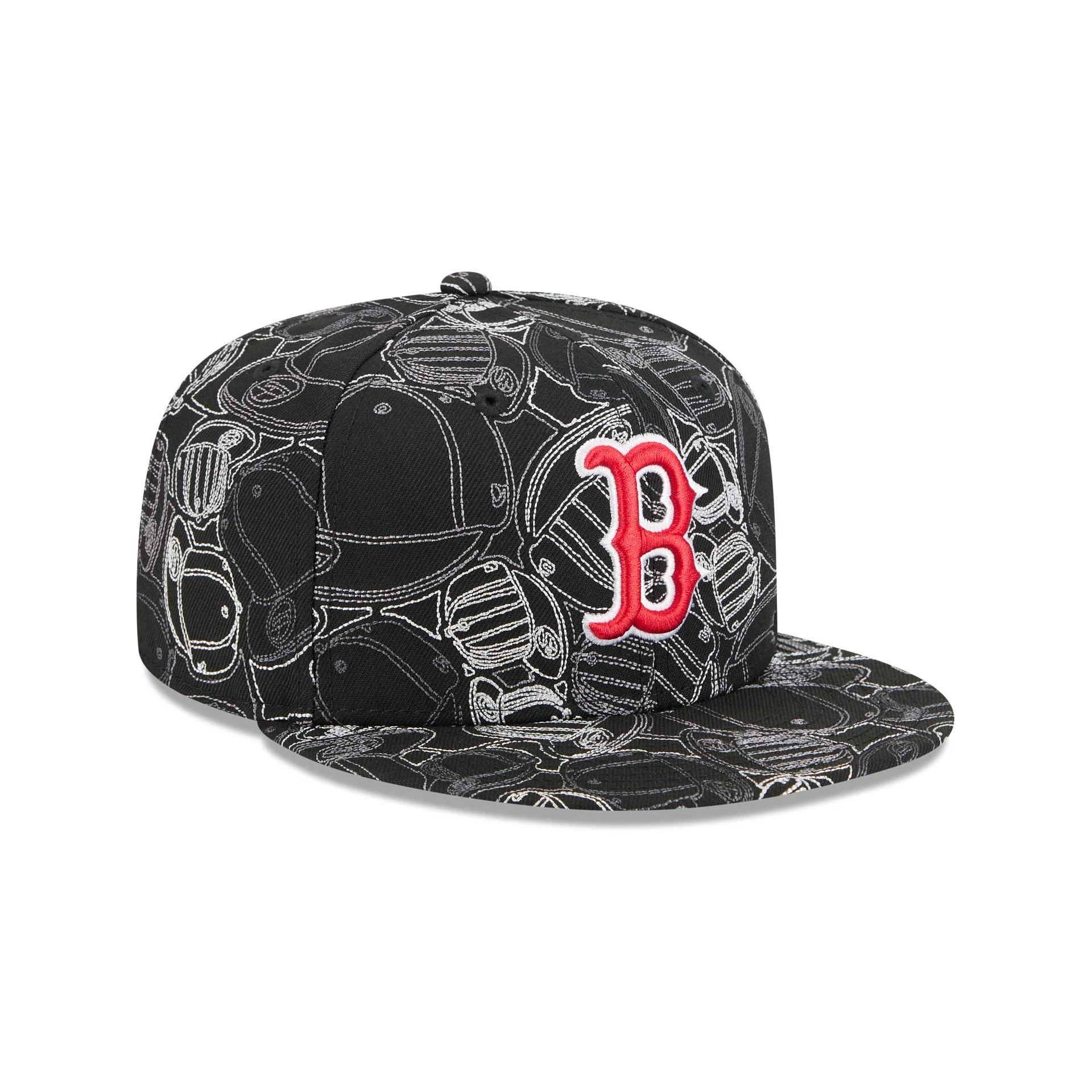 Boston Red Sox Cap Scramble 59FIFTY Fitted Hat - Image 3