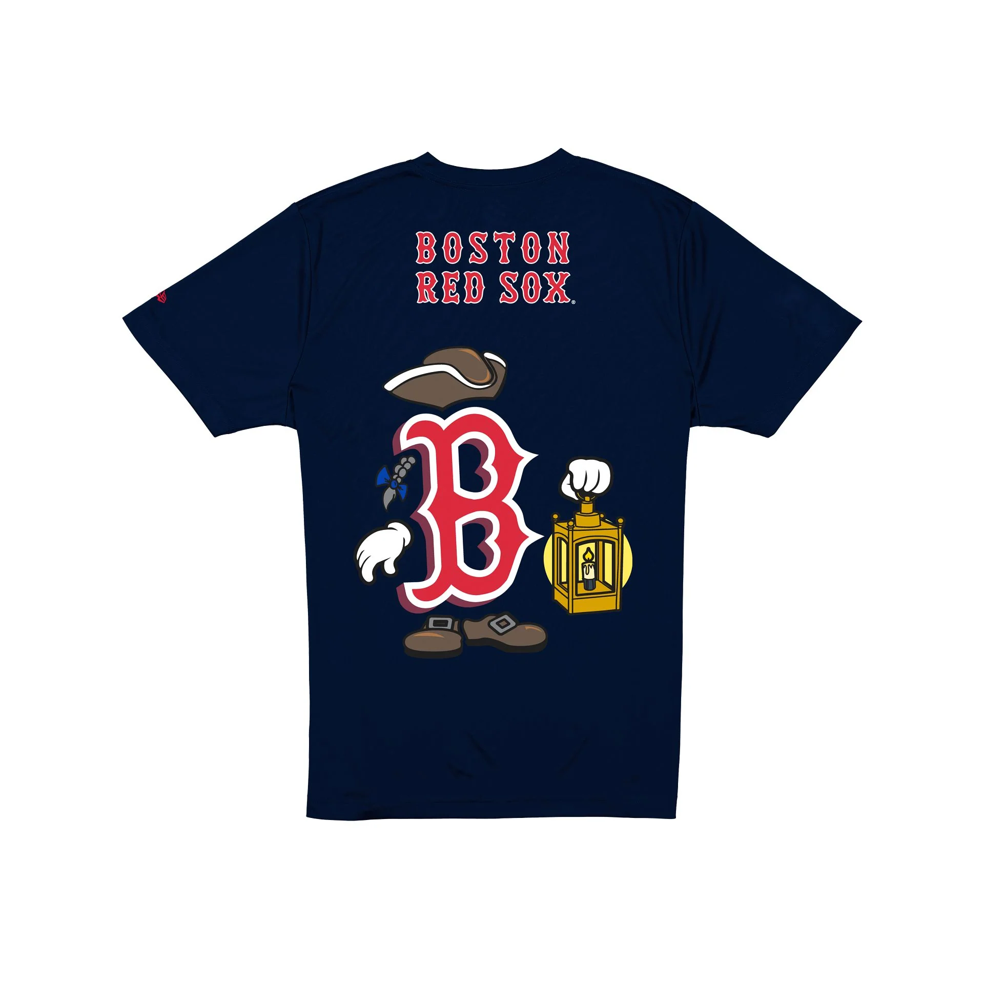Boston Red Sox Cartoon Navy T-Shirt - Image 2