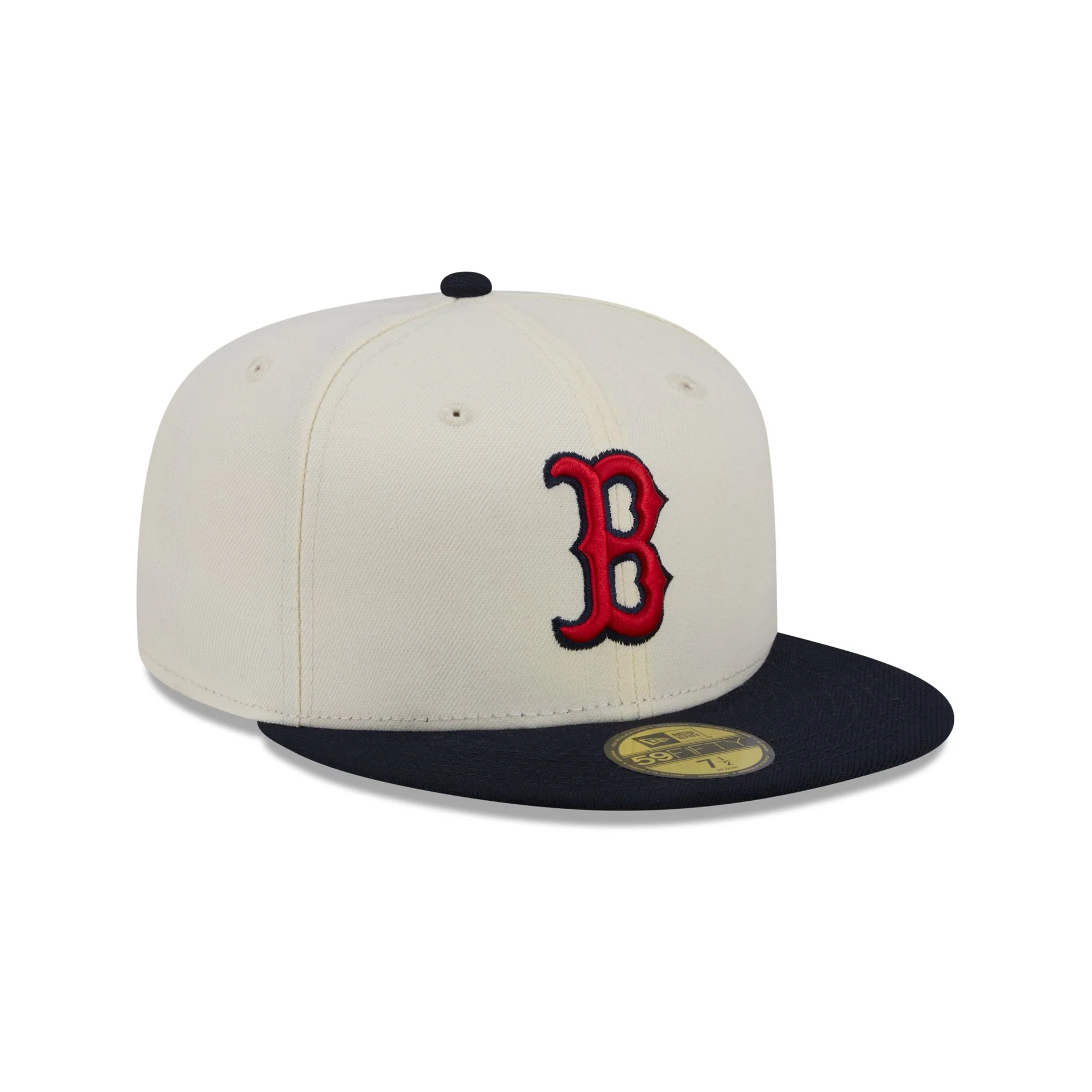 Boston Red Sox Chrome White Basic 59FIFTY Fitted Hat - Image 3