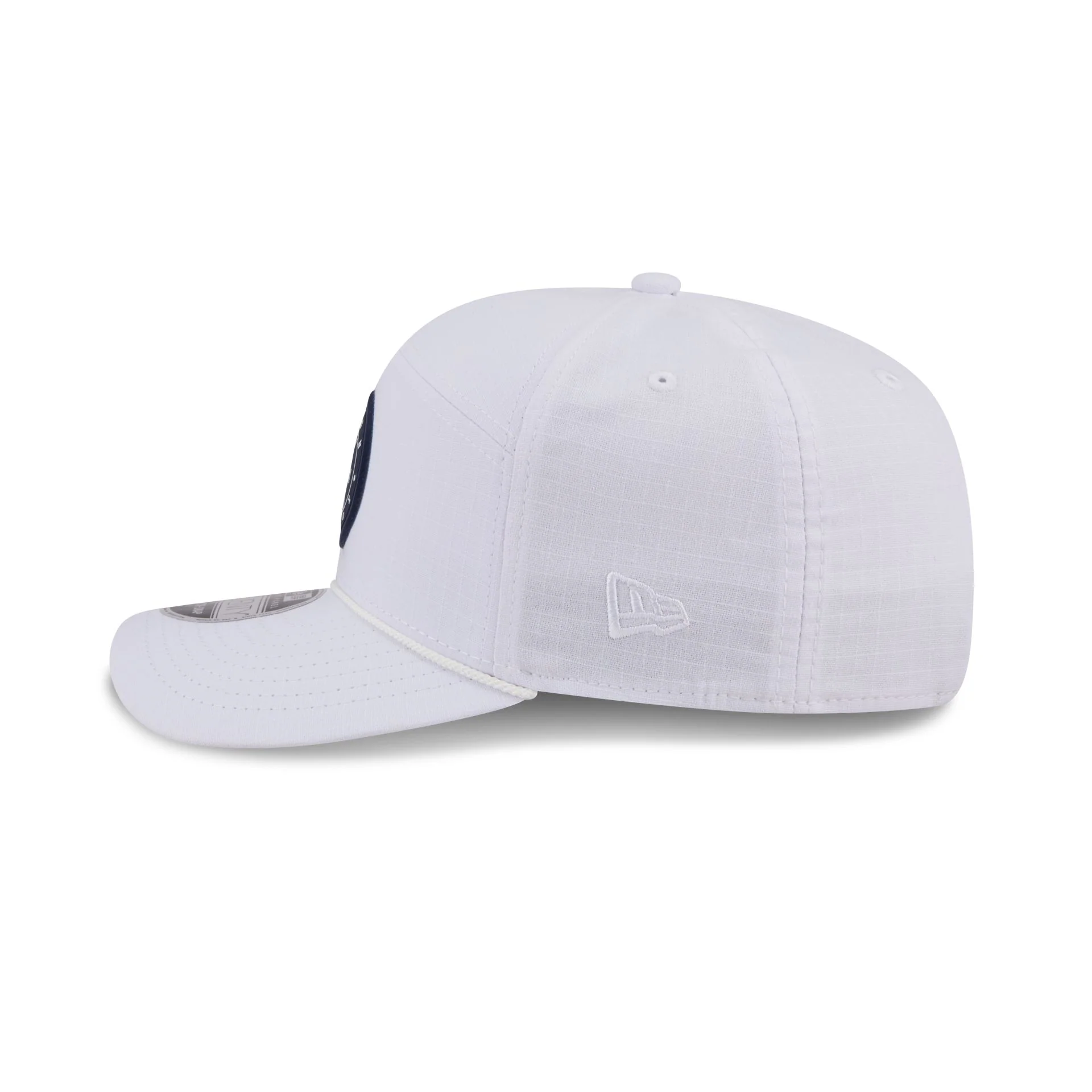 Boston Red Sox Circle Logo White Split Panel 9SEVENTY Stretch-Snap Hat - Image 4
