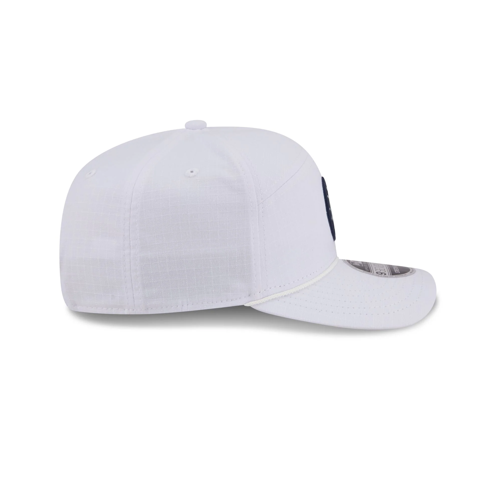 Boston Red Sox Circle Logo White Split Panel 9SEVENTY Stretch-Snap Hat - Image 5