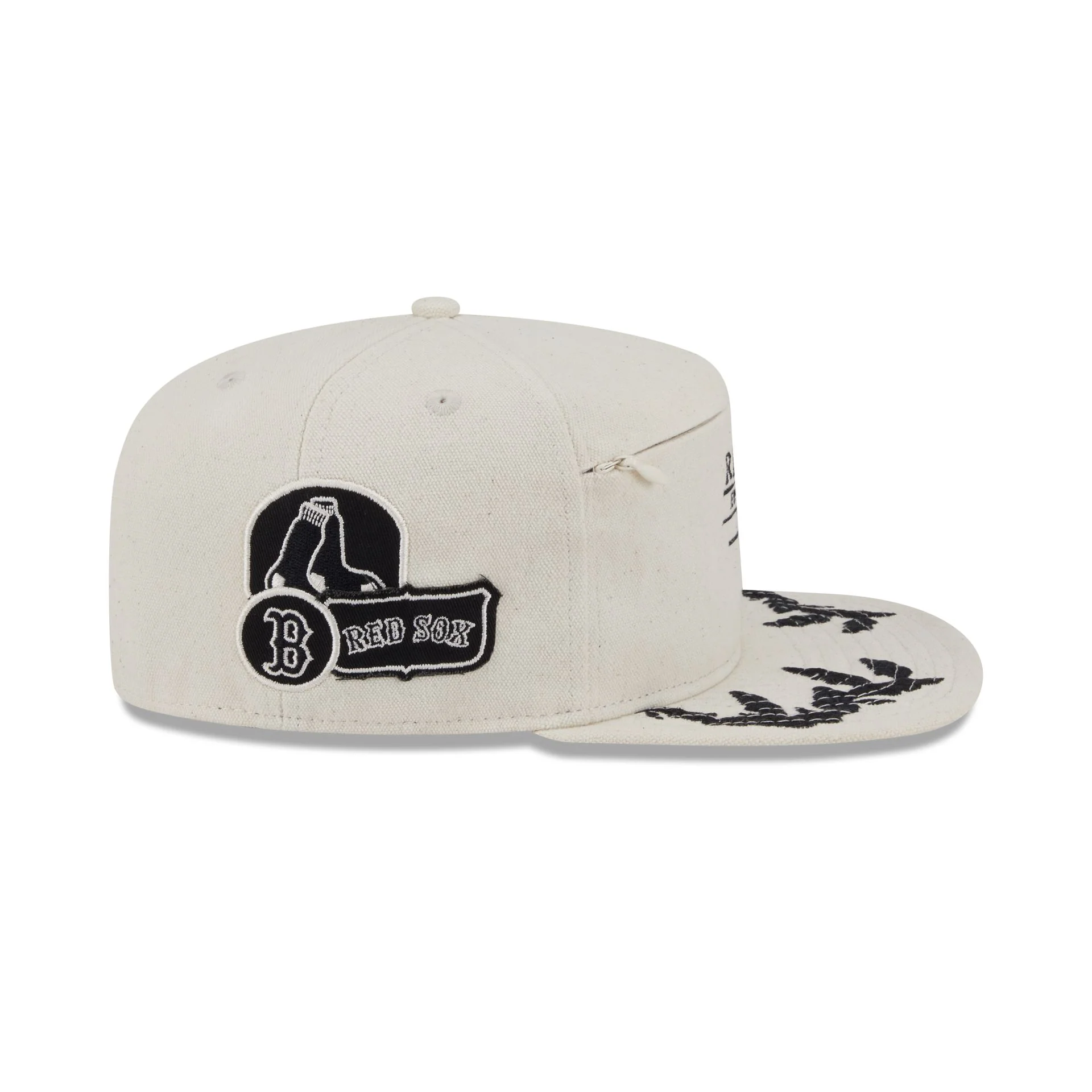 Boston Red Sox Front Zip 59FIFTY A-Frame Fitted Hat - Image 4