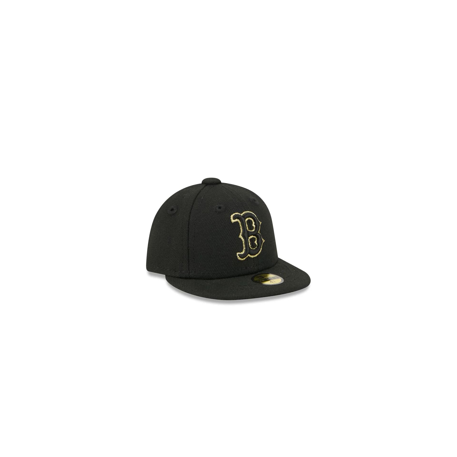 Boston Red Sox Gold Logo Mini 59FIFTY Fitted Hat - Image 3