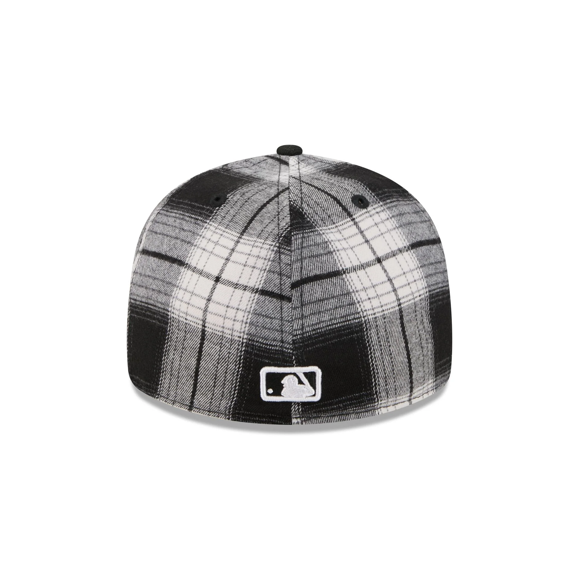 Boston Red Sox Grunge Plaid Retro Crown 59FIFTY Fitted Hat - Image 6