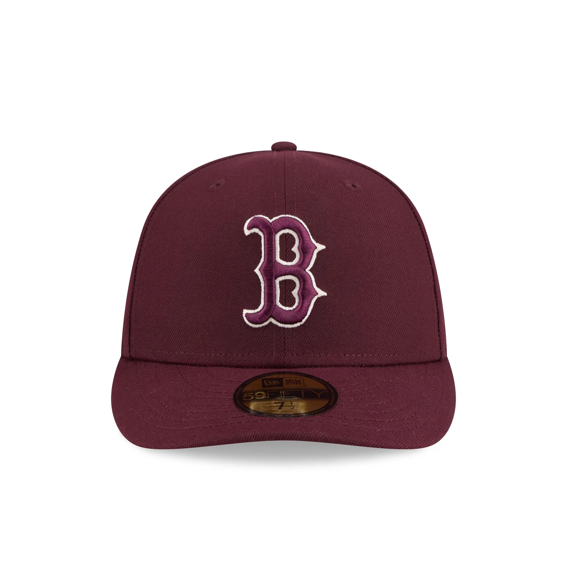 Boston Red Sox Maroon Pre-Curve 59FIFTY Fitted Hat - Image 2