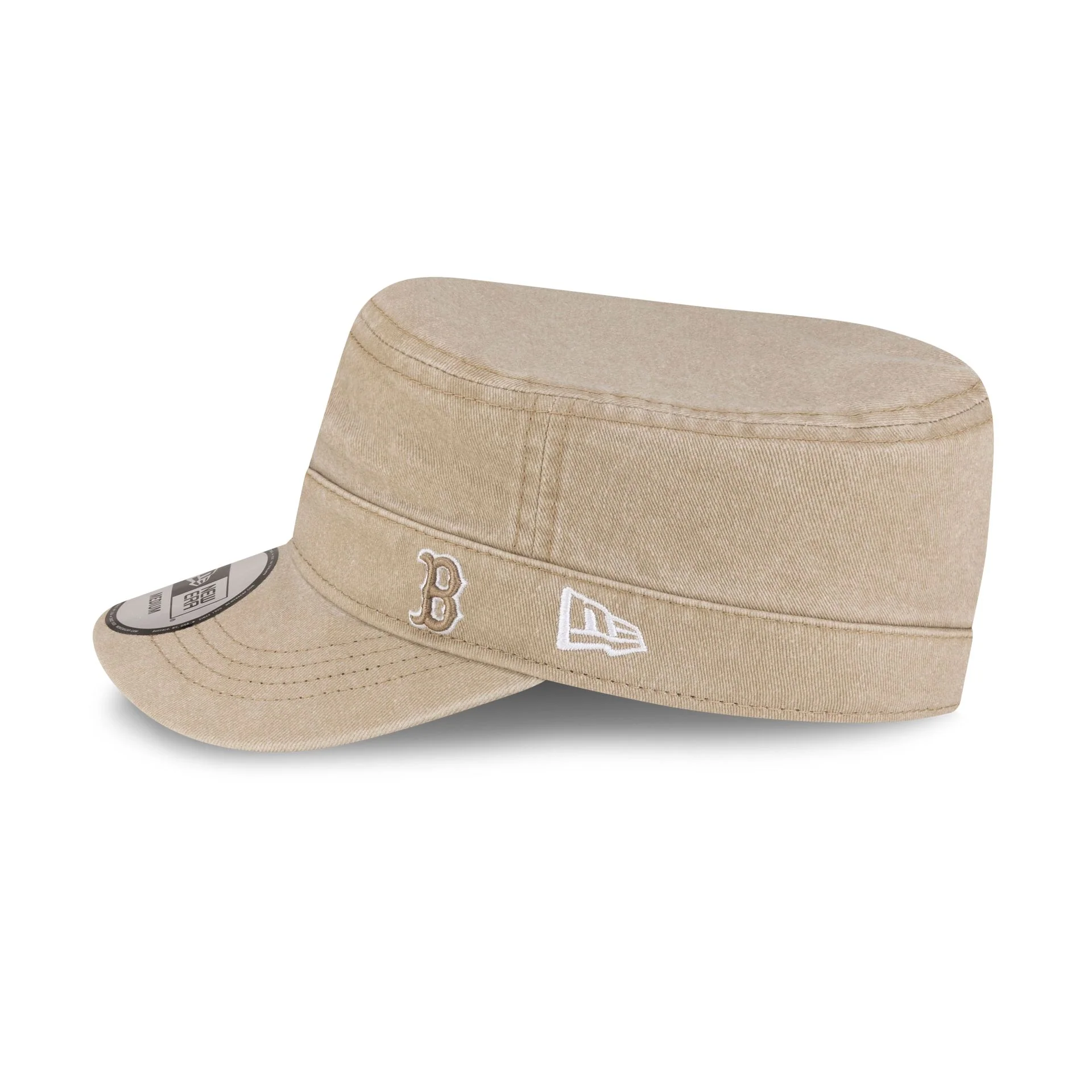 Boston Red Sox Pigment Dye Khaki Military Cap - Image 4