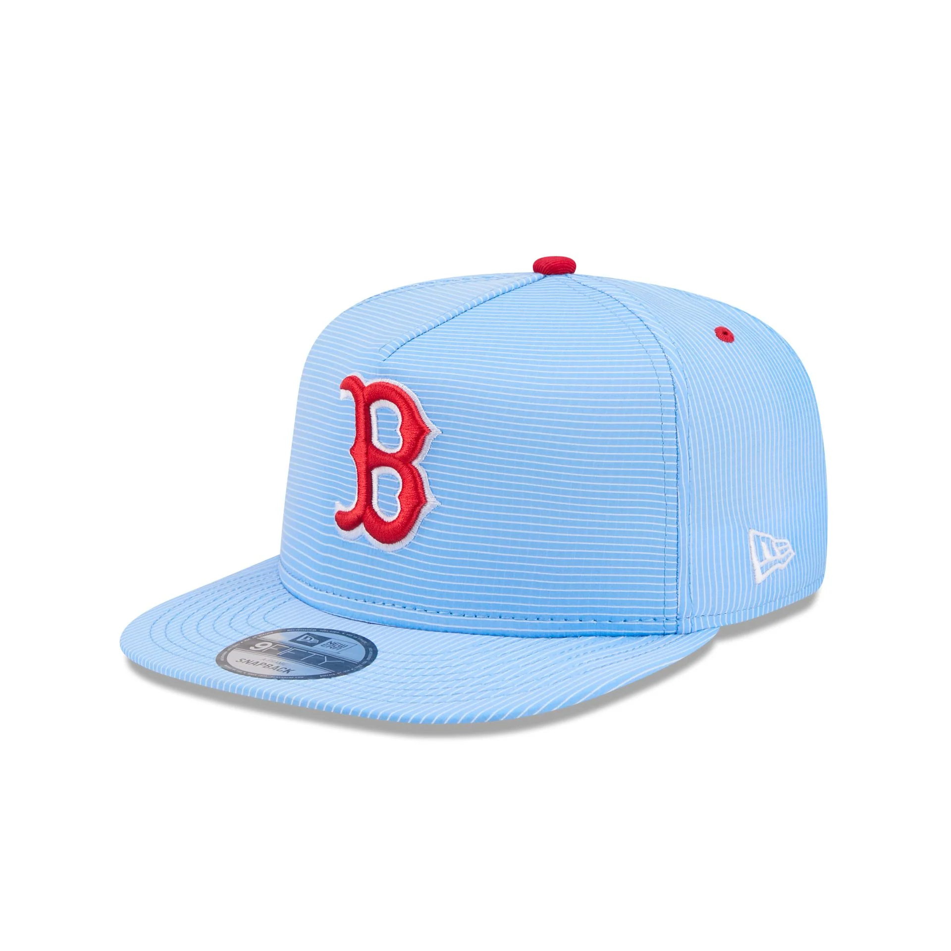 Boston Red Sox Pinstripe Ripstop 9FIFTY A-Frame Snapback Hat
