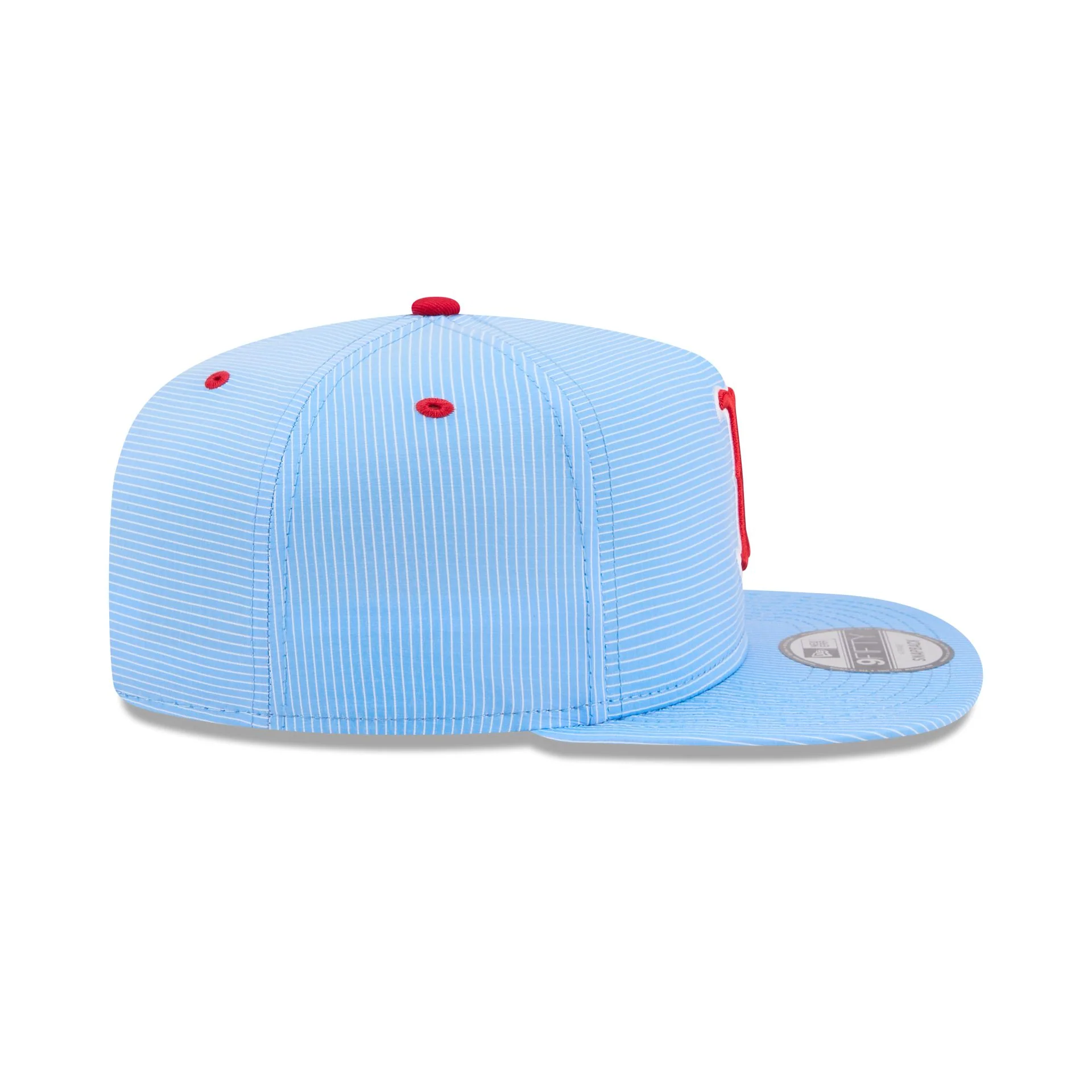 Boston Red Sox Pinstripe Ripstop 9FIFTY A-Frame Snapback Hat - Image 5
