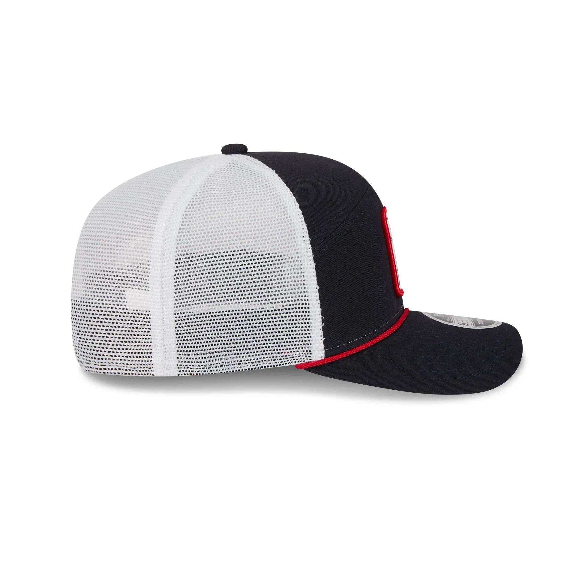 Boston Red Sox Square Patch Split Panel 9SEVENTY Trucker Hat - Image 5