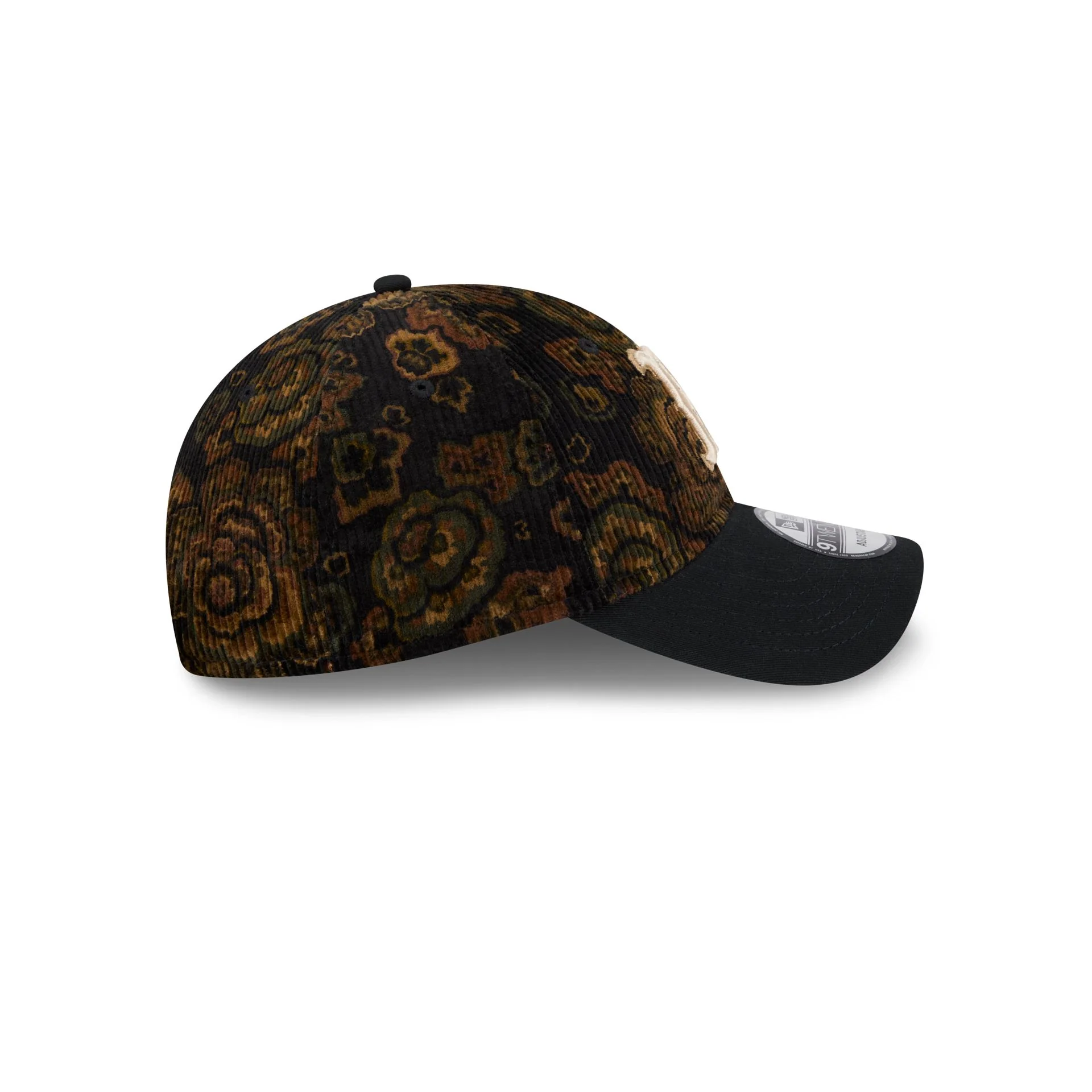 Boston Red Sox Three Looms Floral Corduroy 9TWENTY Adjustable Hat - Image 5