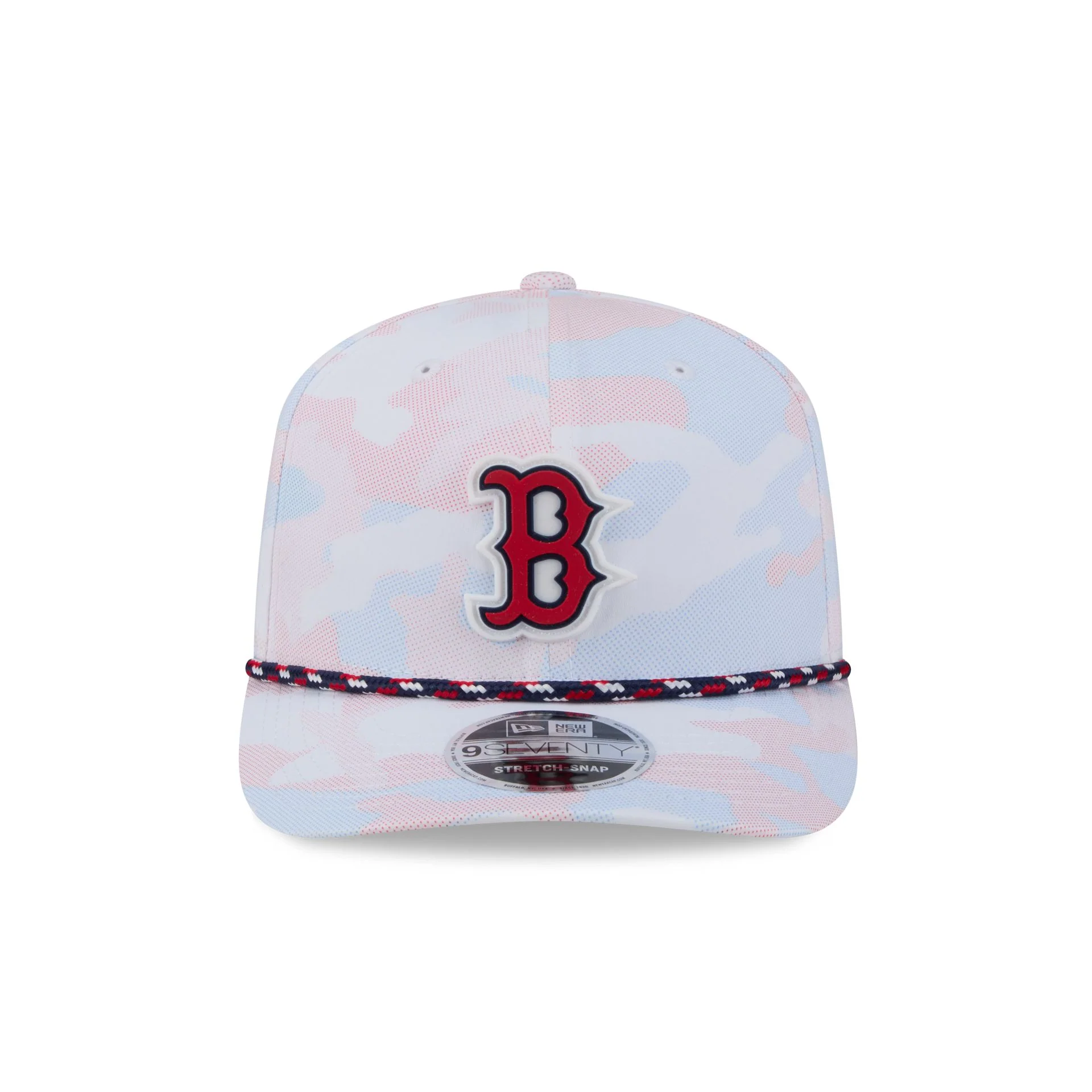 Boston Red Sox White Camo Performance Rope 9SEVENTY Stretch-Snap Hat - Image 2