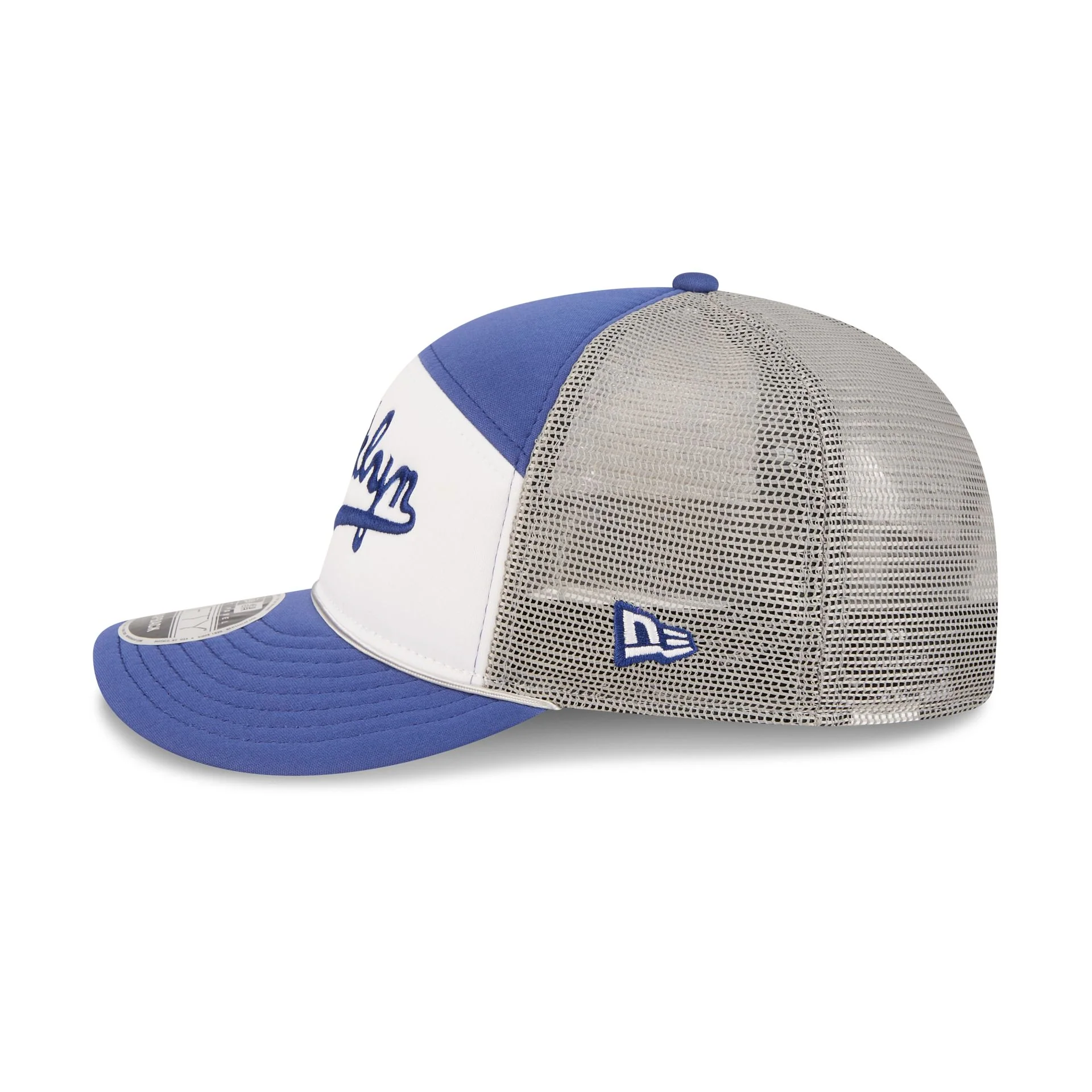Brooklyn Dodgers Blocked Split Panel 9FIFTY Trucker Hat - Image 4