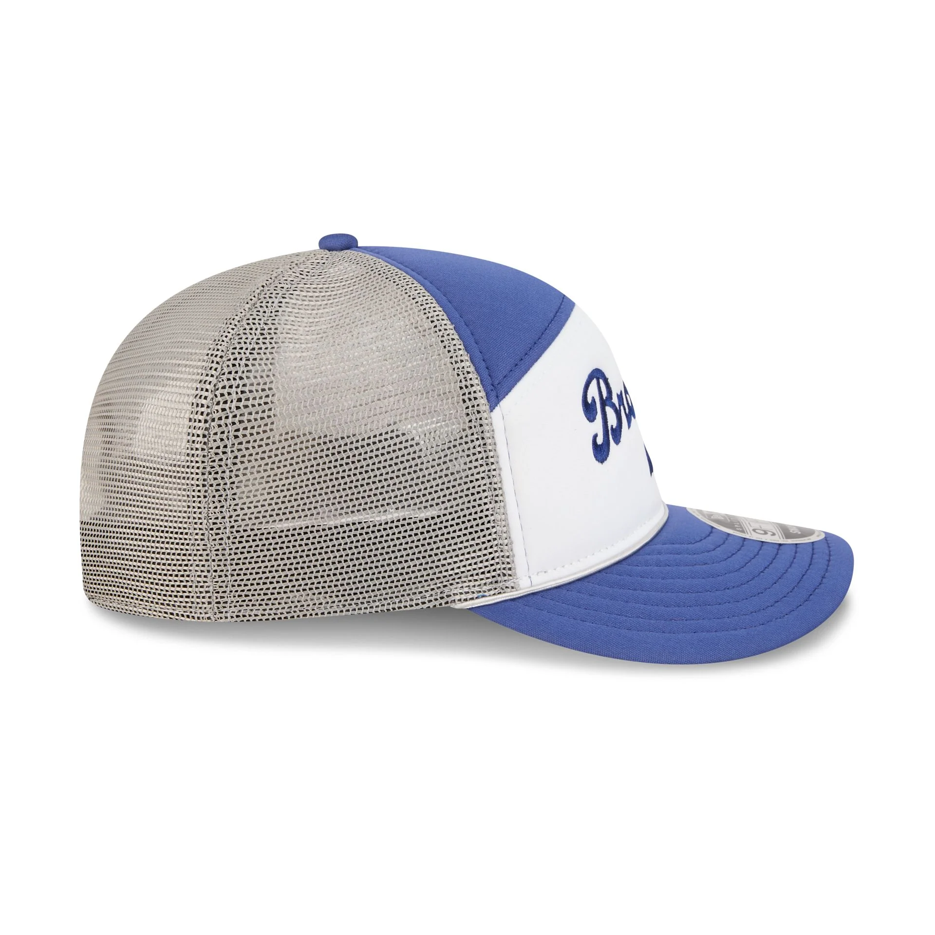 Brooklyn Dodgers Blocked Split Panel 9FIFTY Trucker Hat - Image 5