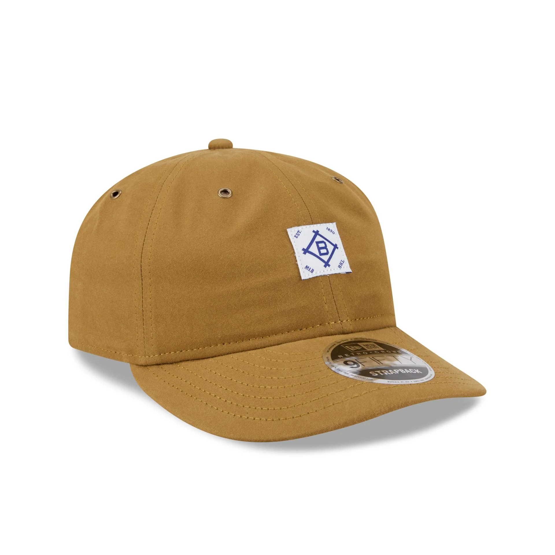 Brooklyn Dodgers Brushed Brown Nylon Retro Crown 9FIFTY Adjustable Hat - Image 3