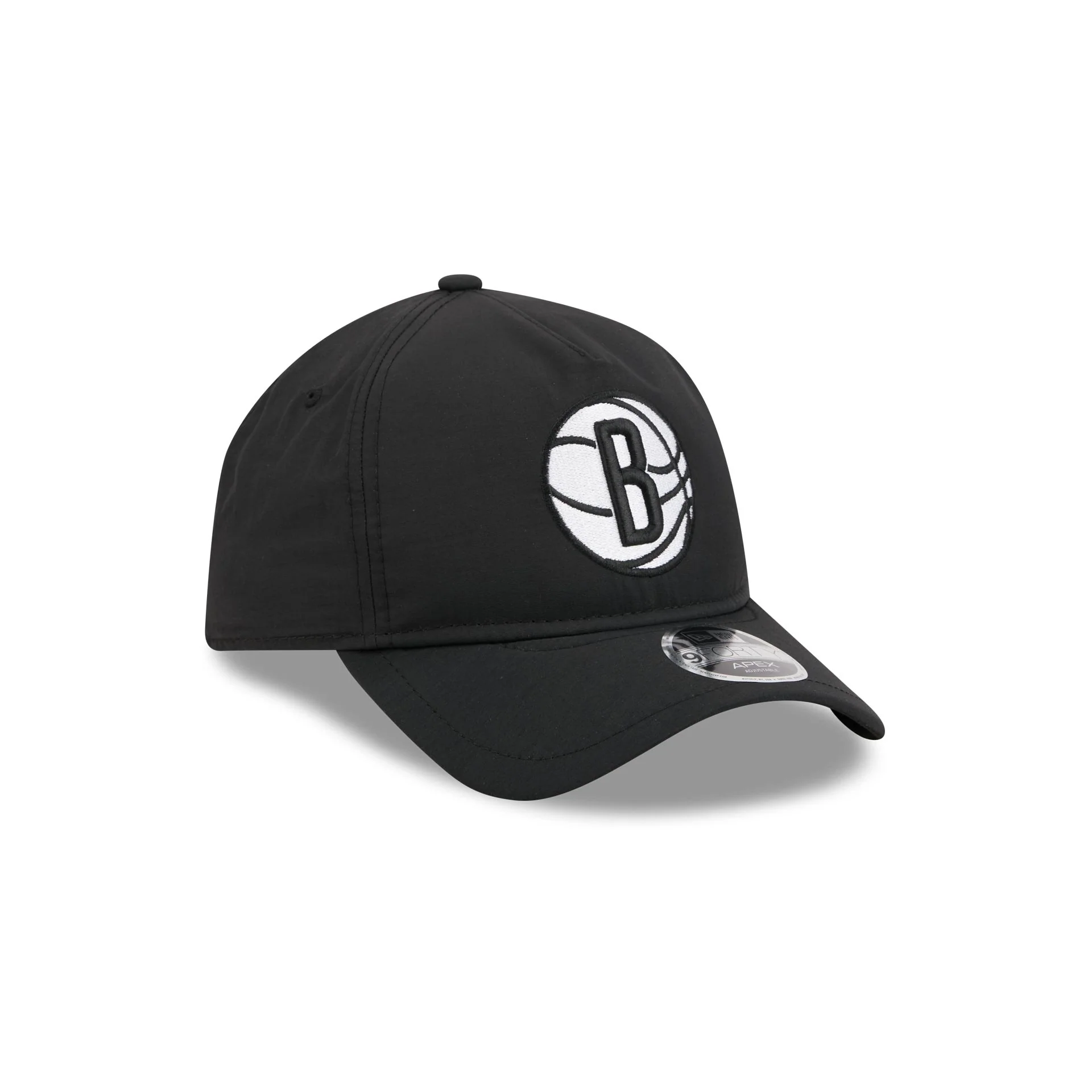 Brooklyn Nets Black 9FORTY APEX Snapback Hat - Image 3