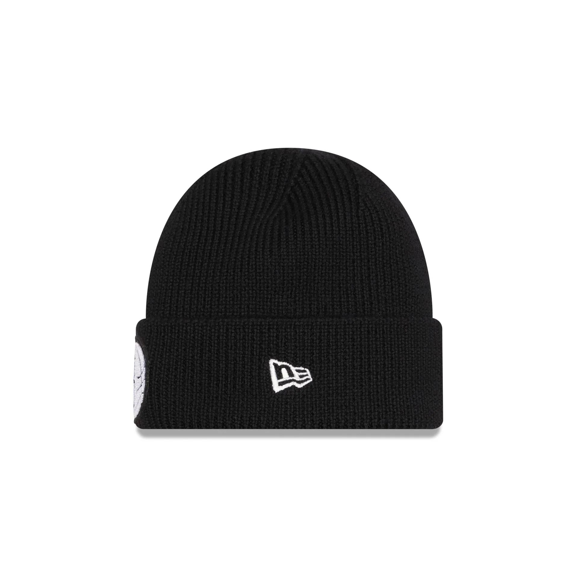 Brooklyn Nets Short Skull Cuff Knit Beanie Hat - Image 2